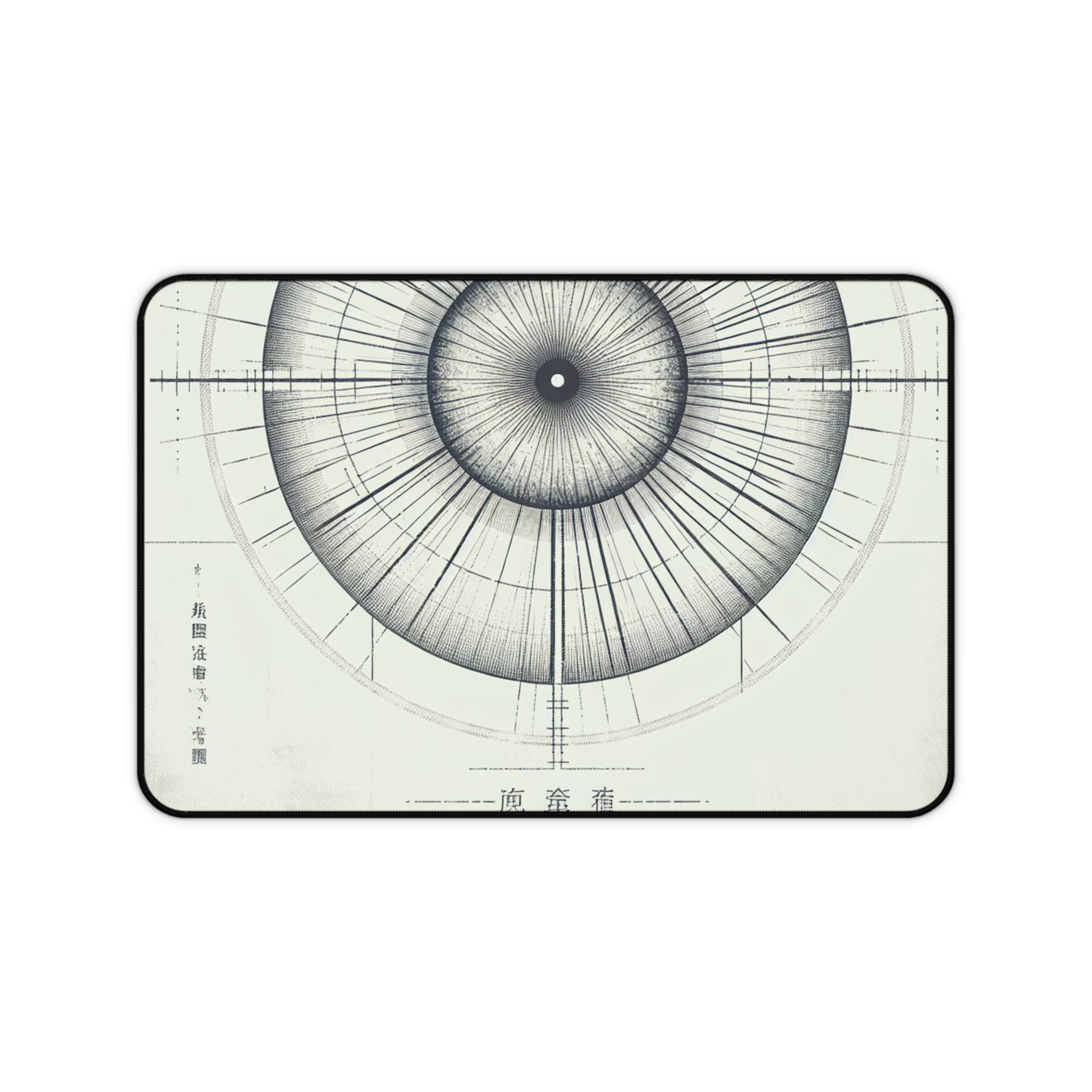 Artistic Desk Mat with Geometric Design