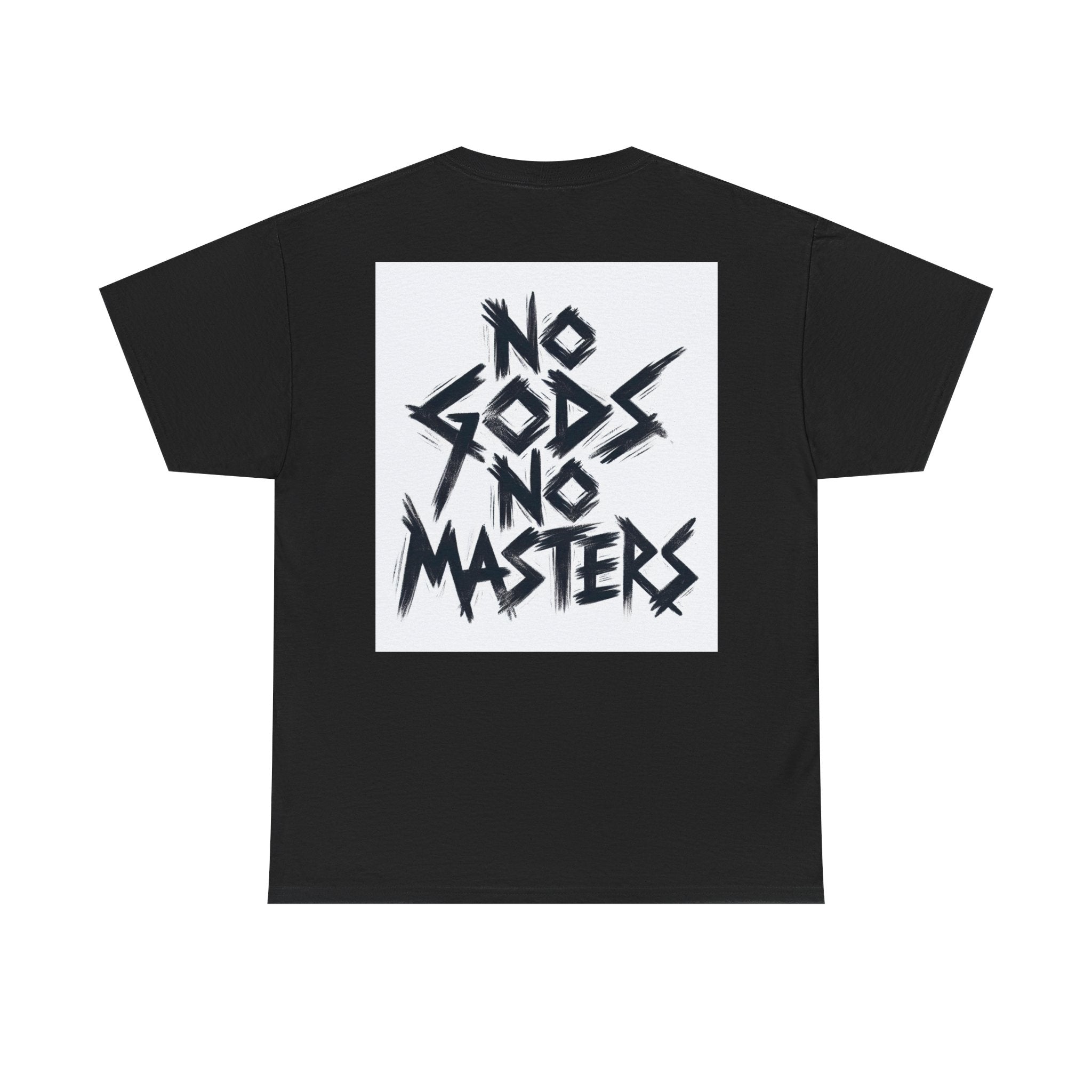 Rebellious Unisex Tee - No Gods No Masters Graphic