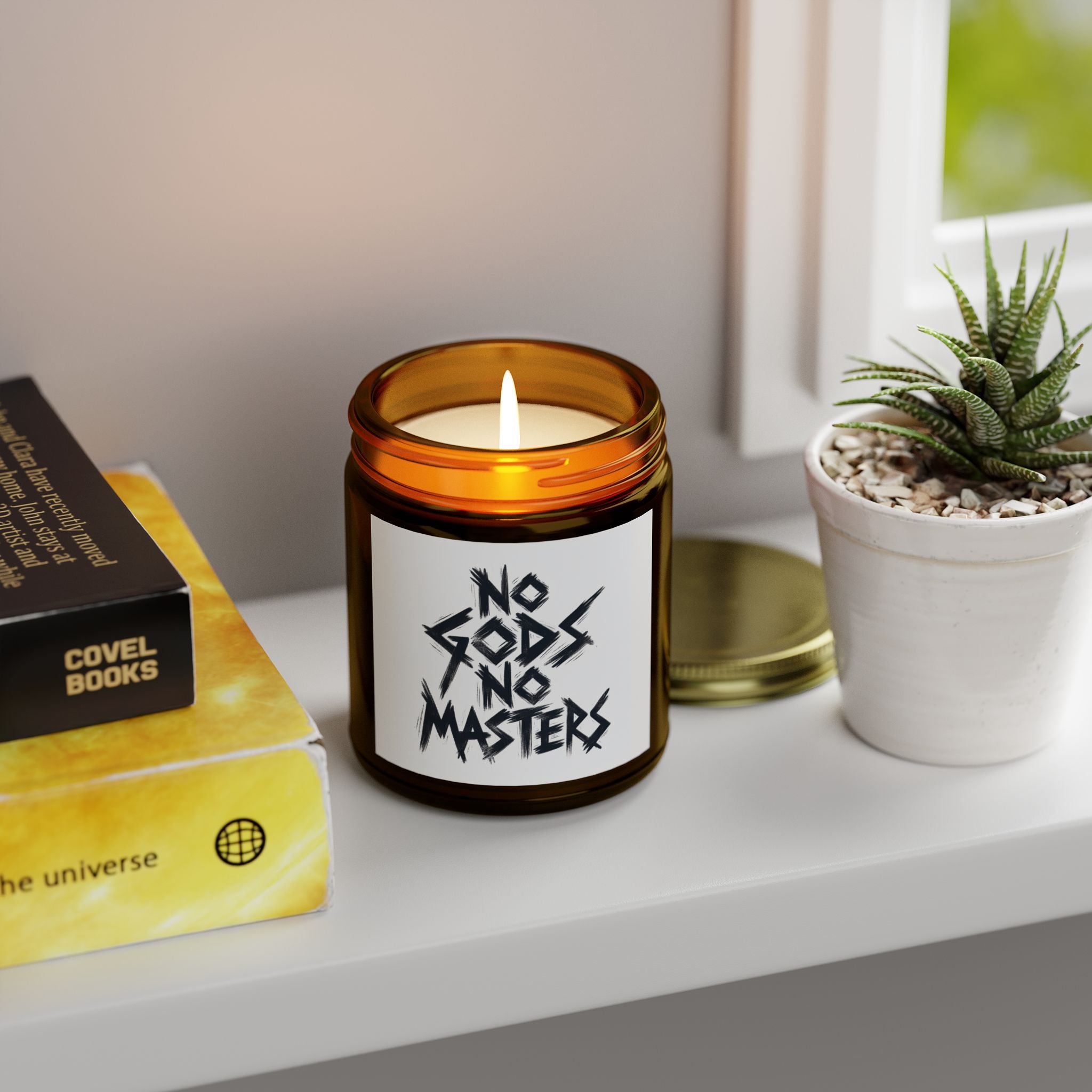 Scented Candle | No Gods No Masters | Eco-Friendly Aromatherapy