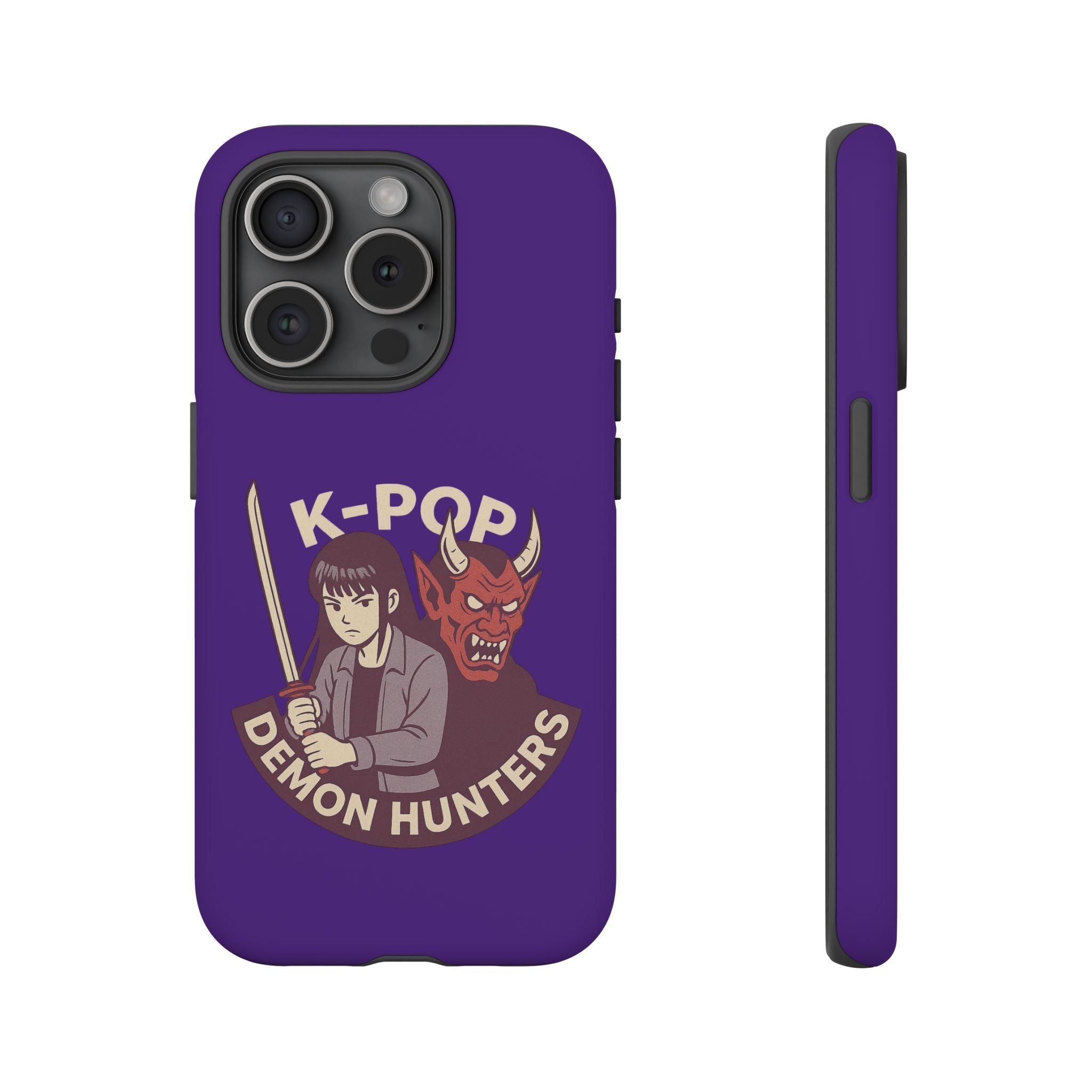 K-Pop Demon Hunters Phone Case, Tough Cases for Anime Fans, Unique Gift for Musicians, Holiday Present for Teens, Stylish Tech Accessories