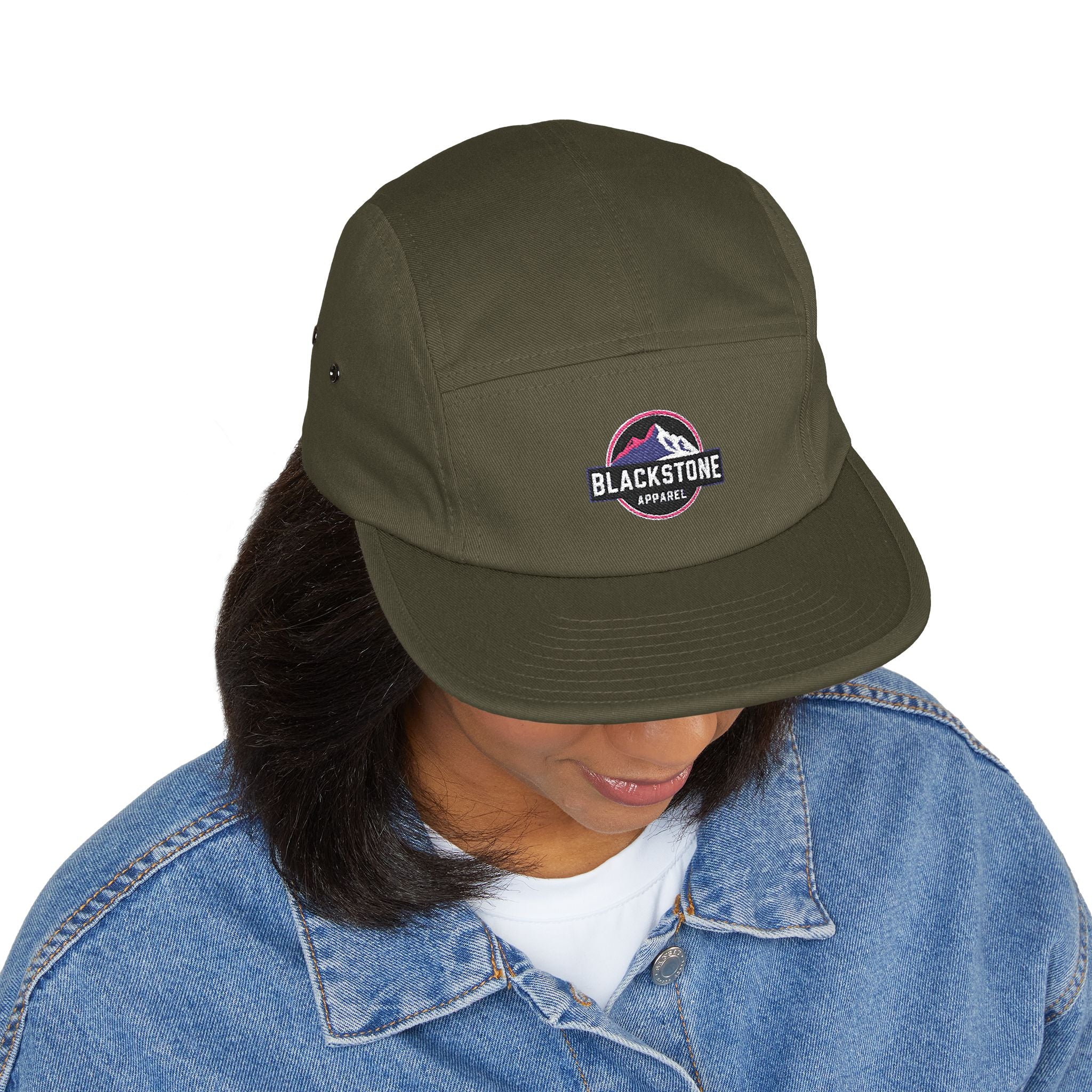 Embroidered 5 Panel Cap - Stylish Hat for Adventurers, Perfect Gift for Outdoor Lovers, Casual Wear, Hiking, Camping, Everyday Fashion