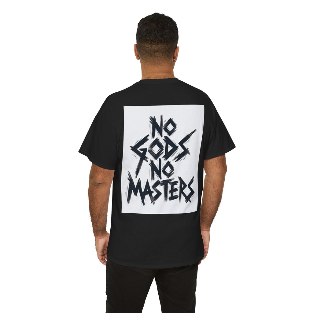 Rebellious Unisex Tee - No Gods No Masters Graphic