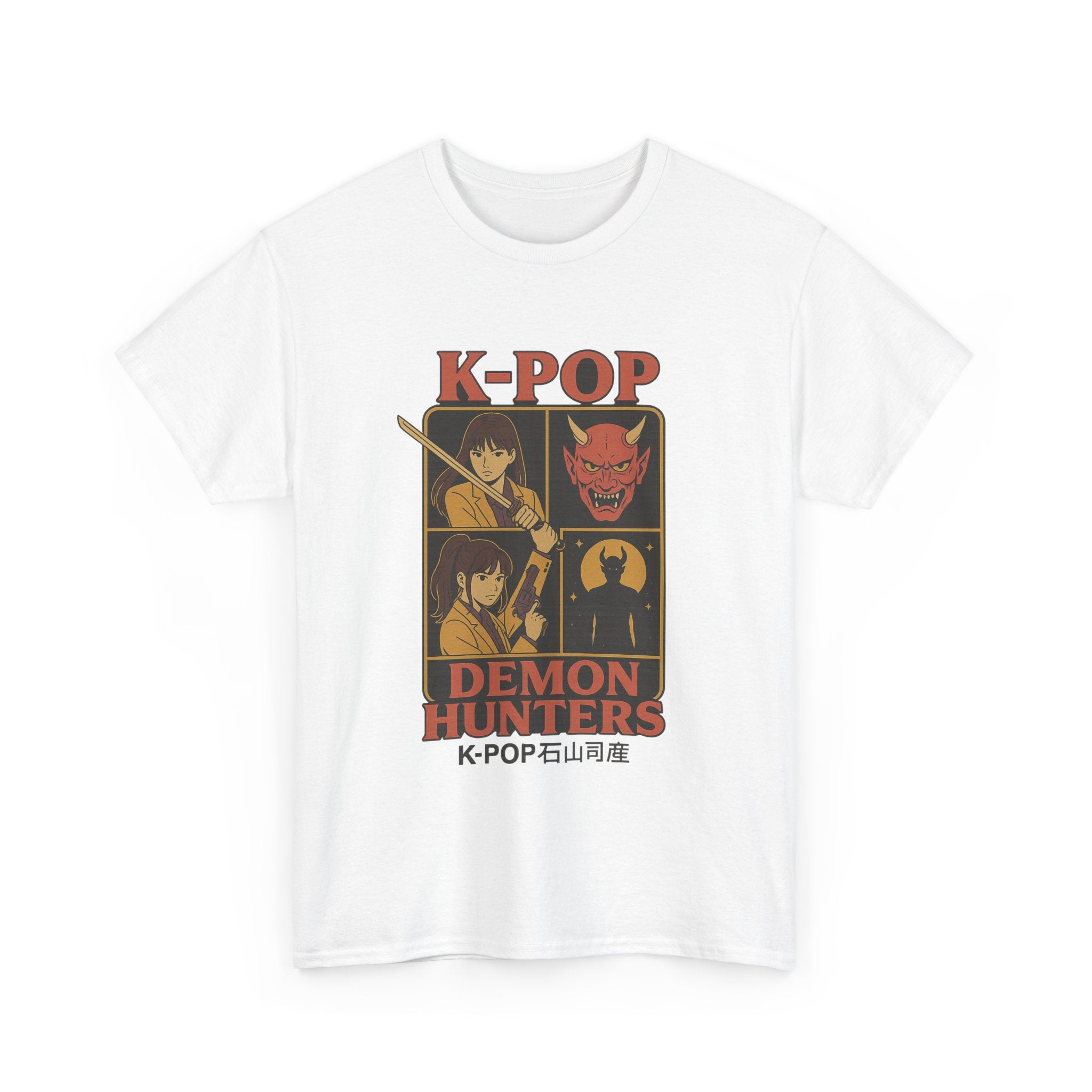 K-Pop Demon Hunters - Unisex Tee, Korean Pop Music Fan Shirt, Graphic T-Shirt, K-Drama Lover Top, Asian Fashion Wear, Edgy Street Style