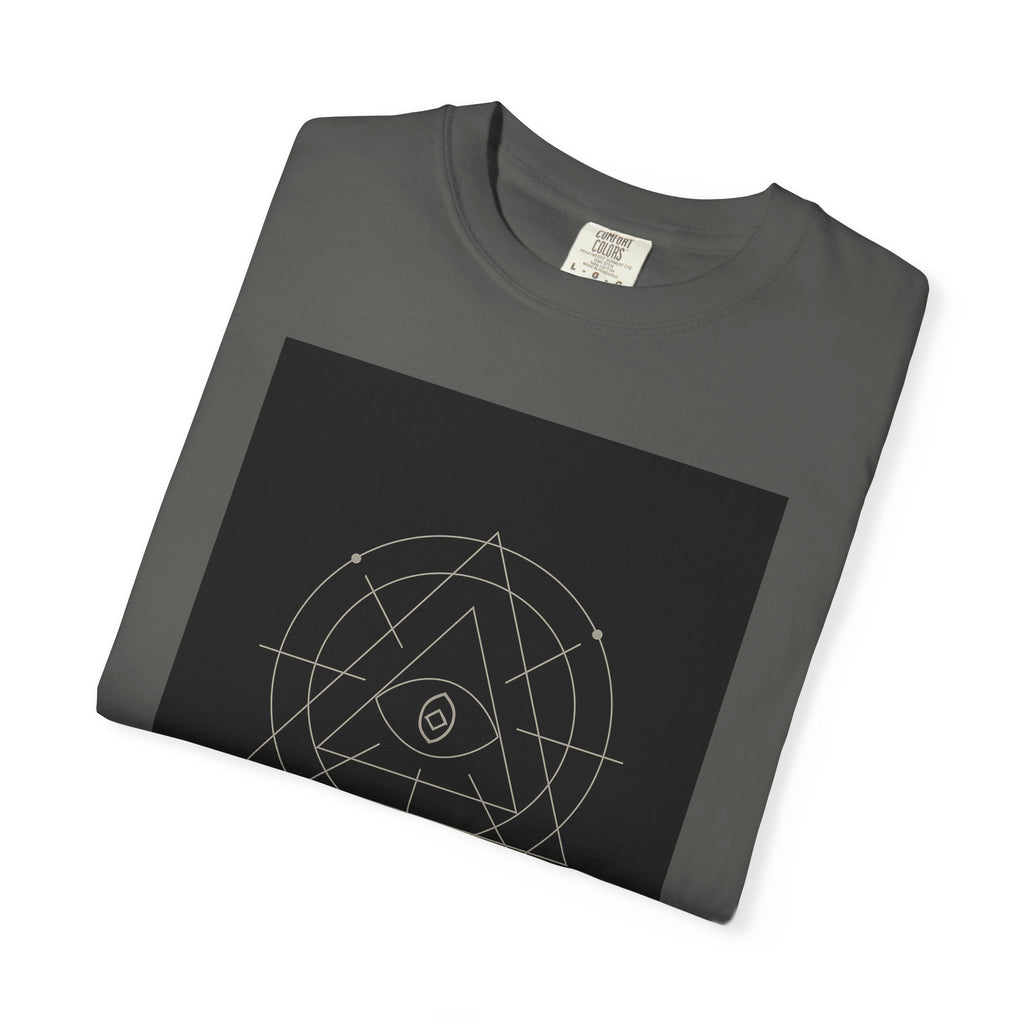 Ghost Frequency Unisex Garment-Dyed T-shirt, Halloween Shirt, Spooky Graphic Tee, Paranormal Clothing, Haunted Apparel