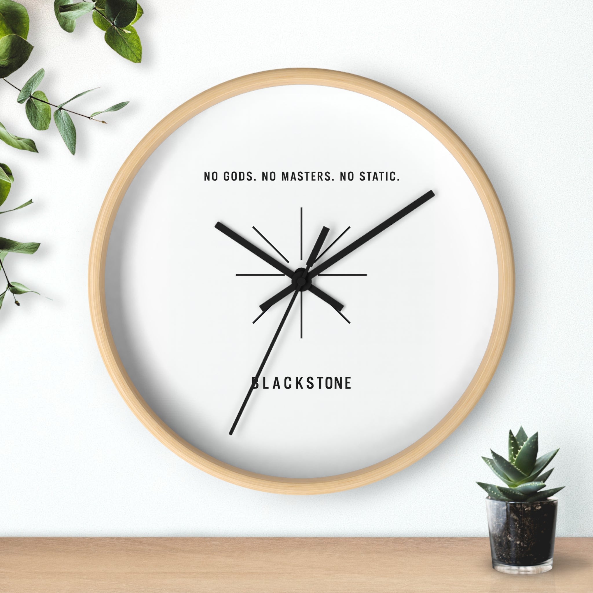Inspirational Wall Clock - Modern Home Decor - Unique gift for Him