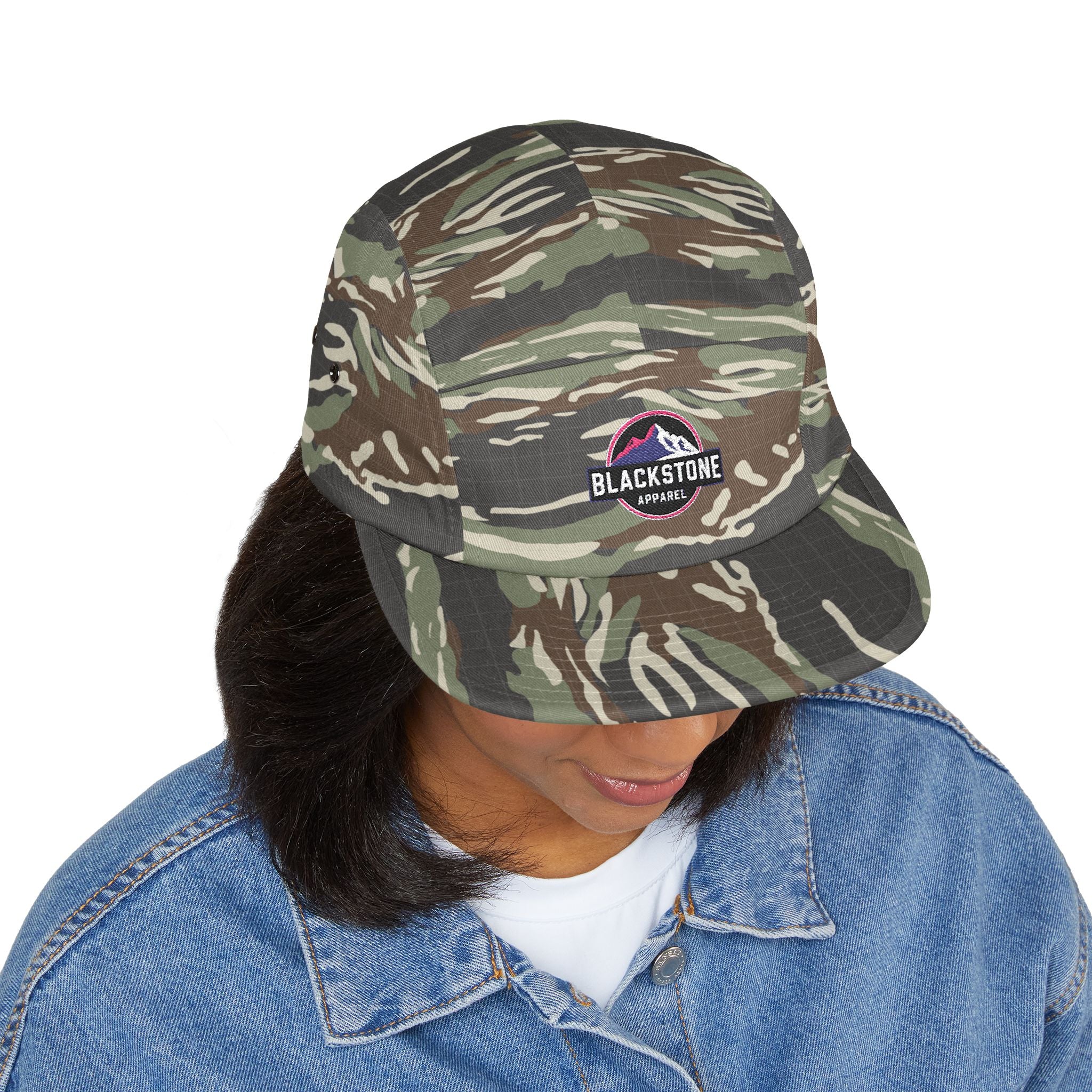 Embroidered 5 Panel Cap - Stylish Hat for Adventurers, Perfect Gift for Outdoor Lovers, Casual Wear, Hiking, Camping, Everyday Fashion