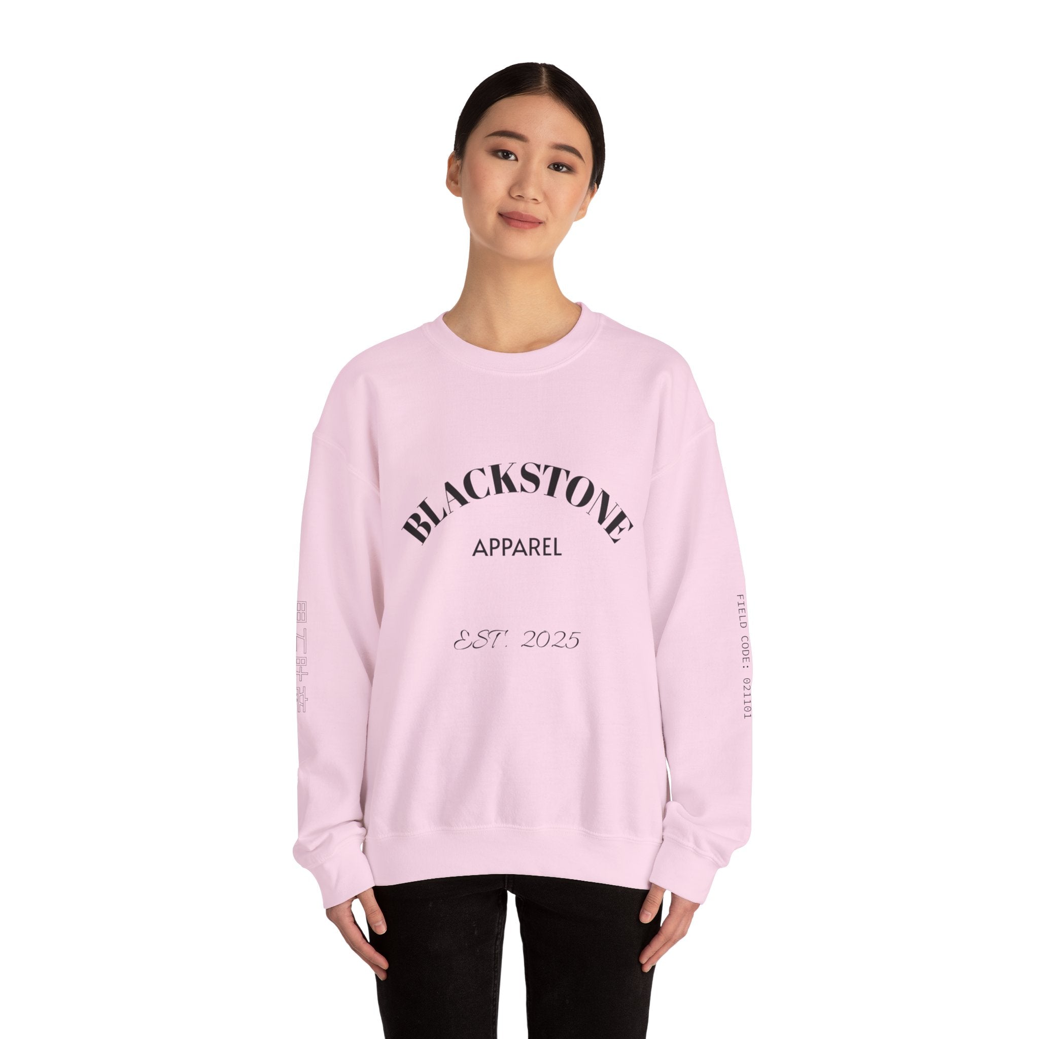 Stylish Crewneck Sweatshirt, Cozy Blackstone Apparel, Gift for Her, Streetwear Fashion, Casual Outfit