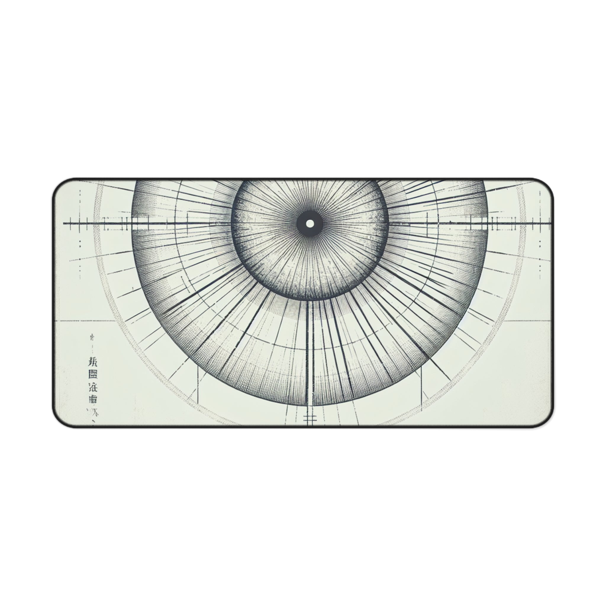 Artistic Desk Mat with Geometric Design