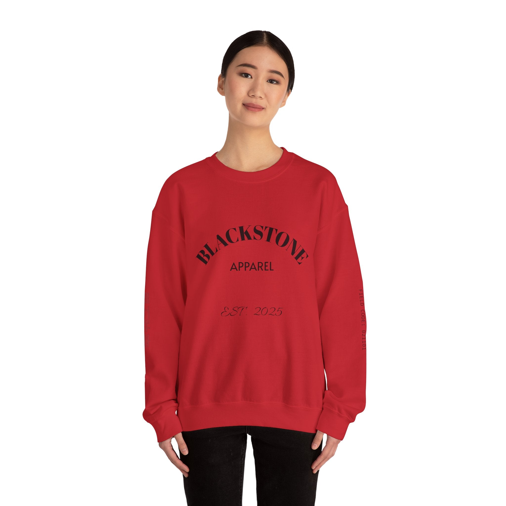Stylish Crewneck Sweatshirt, Cozy Blackstone Apparel, Gift for Her, Streetwear Fashion, Casual Outfit