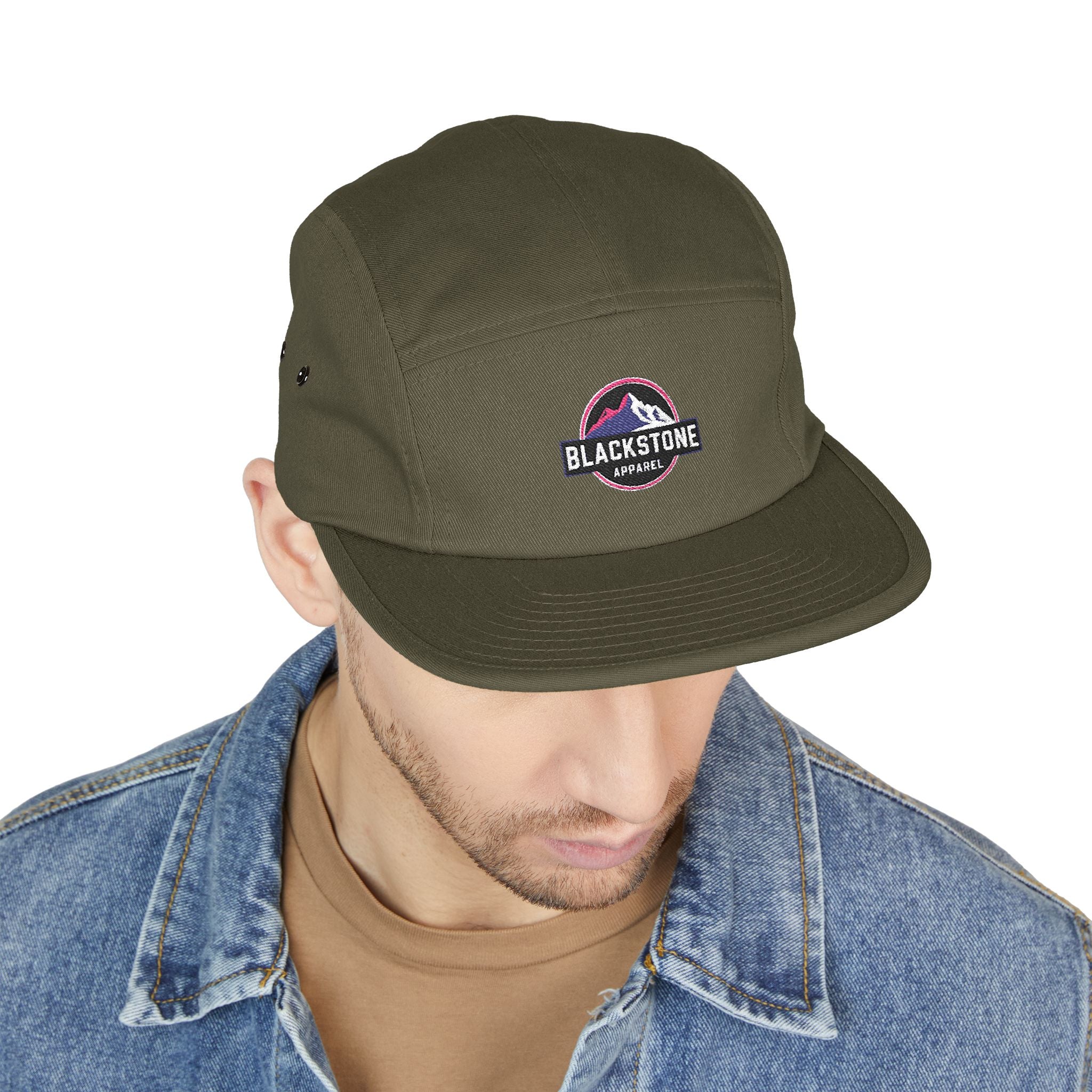 Embroidered 5 Panel Cap - Stylish Hat for Adventurers, Perfect Gift for Outdoor Lovers, Casual Wear, Hiking, Camping, Everyday Fashion