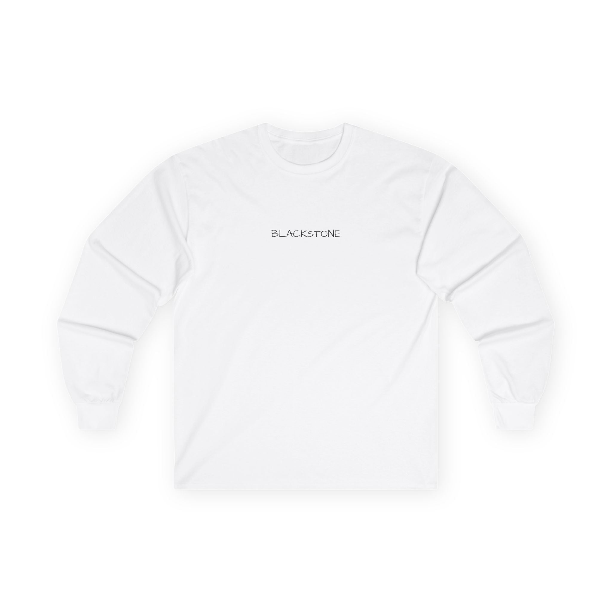 Blackstone's Signature Simple Black & White Long Sleeve T-shirt