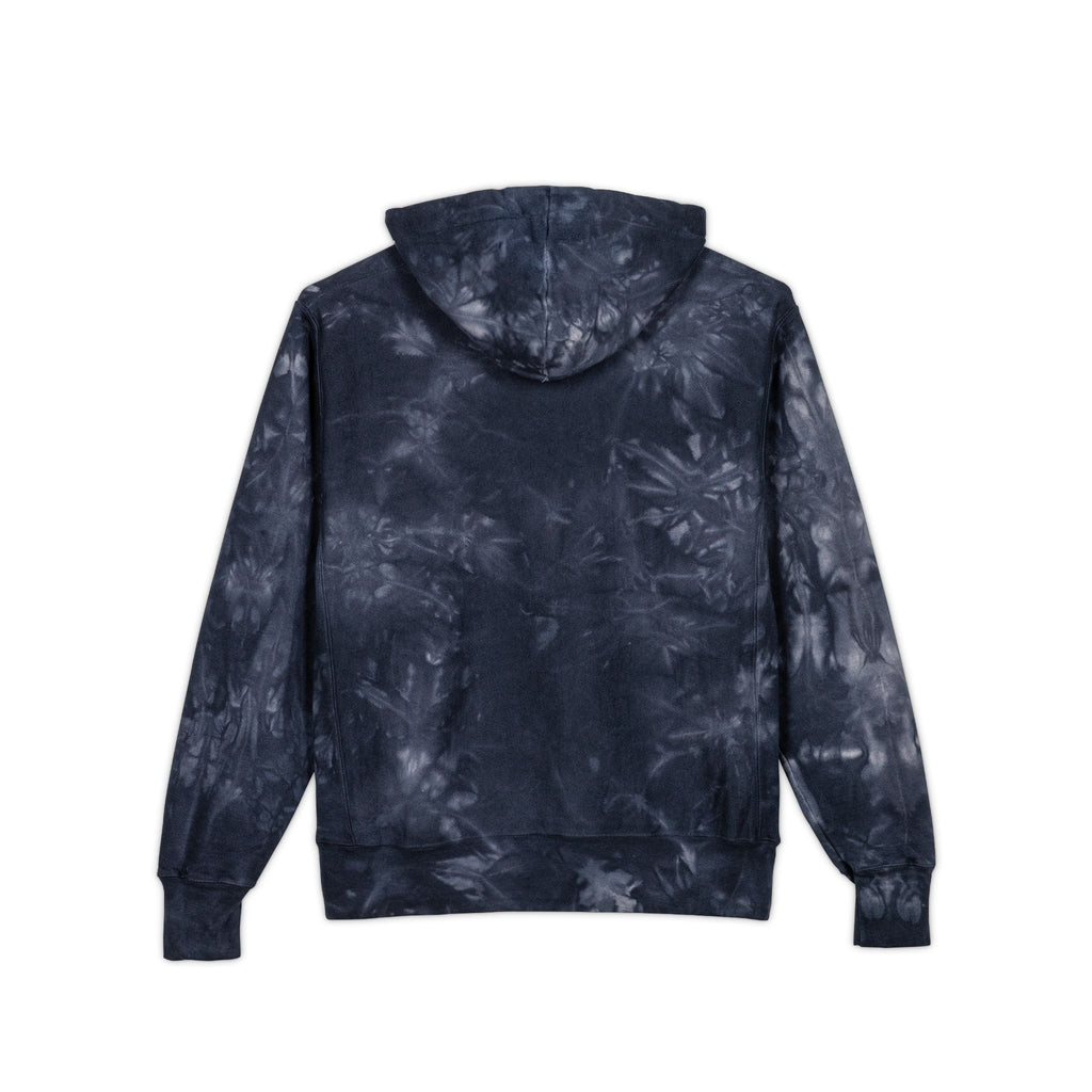 Blackstone x Champion - Tie-Dye Hoodie 'We Walk in Shadows' Embroidered Sweatshirt