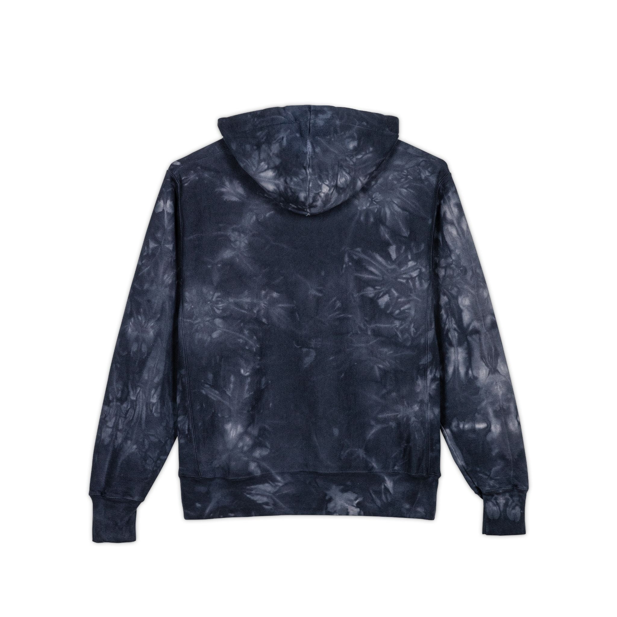 Blackstone x Champion - Tie-Dye Hoodie 'We Walk in Shadows' Embroidered Sweatshirt
