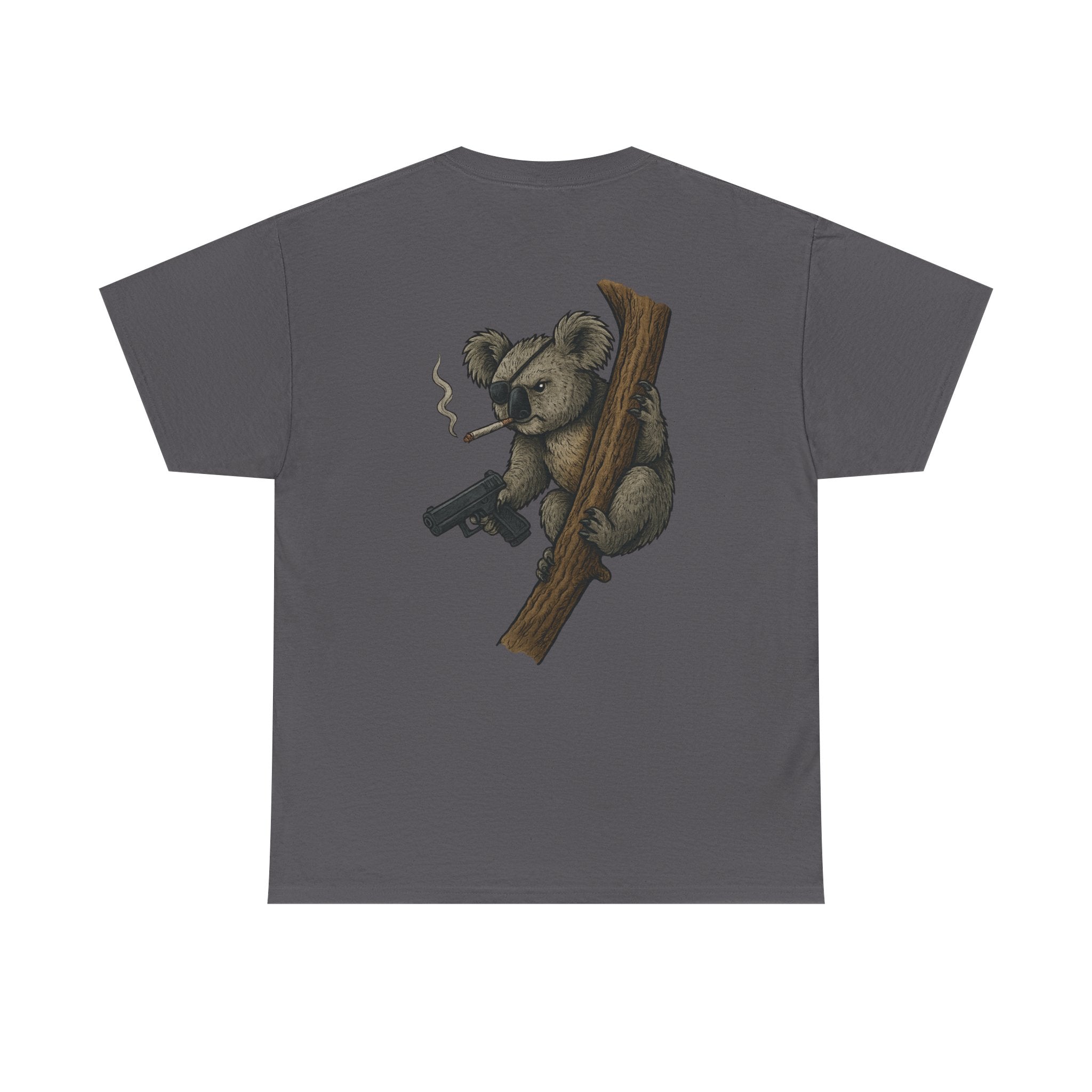 Drop Bear Graphic Tee # 2 Smoking Koala | Unisex Heavy Cotton Shirt