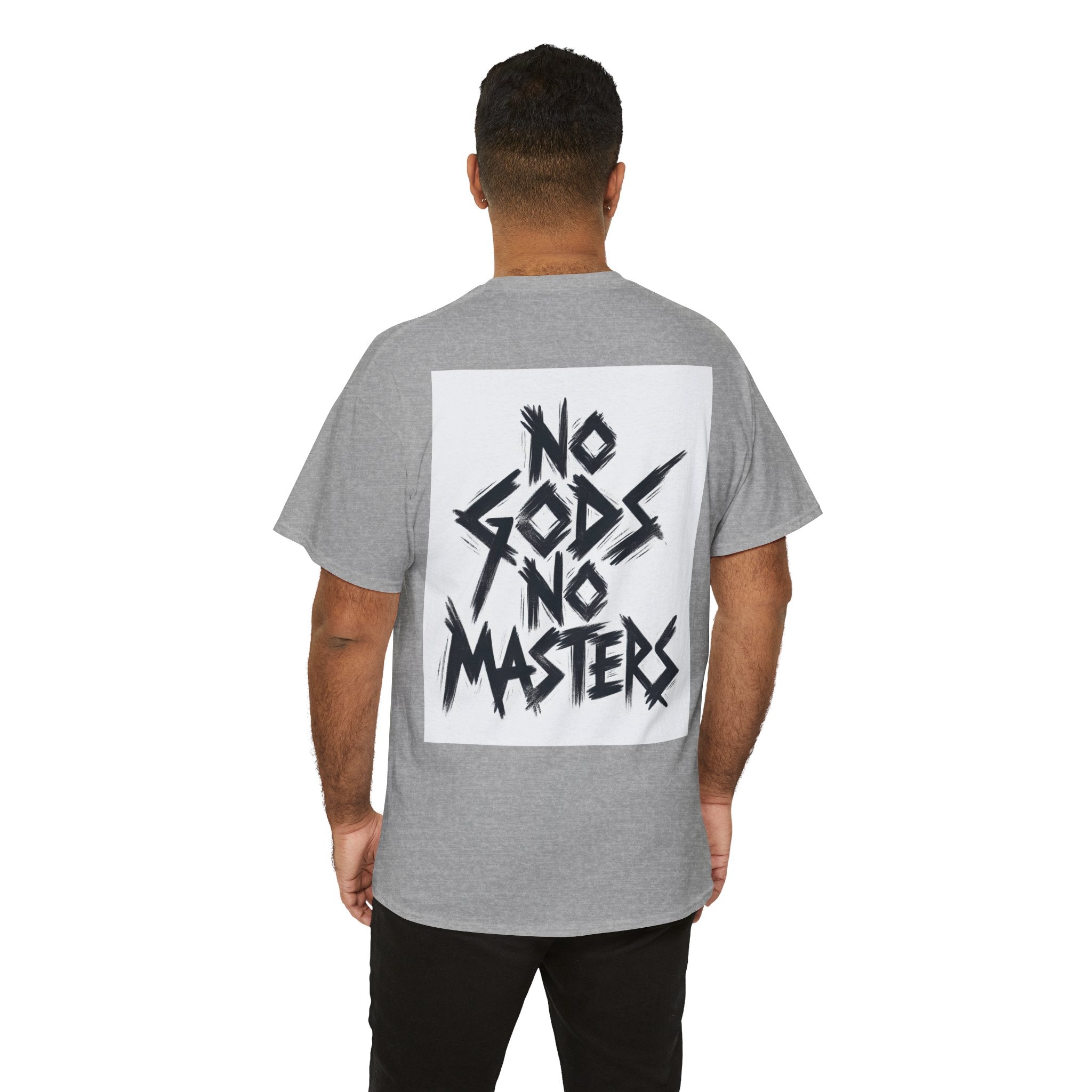 Rebellious Unisex Tee - No Gods No Masters Graphic