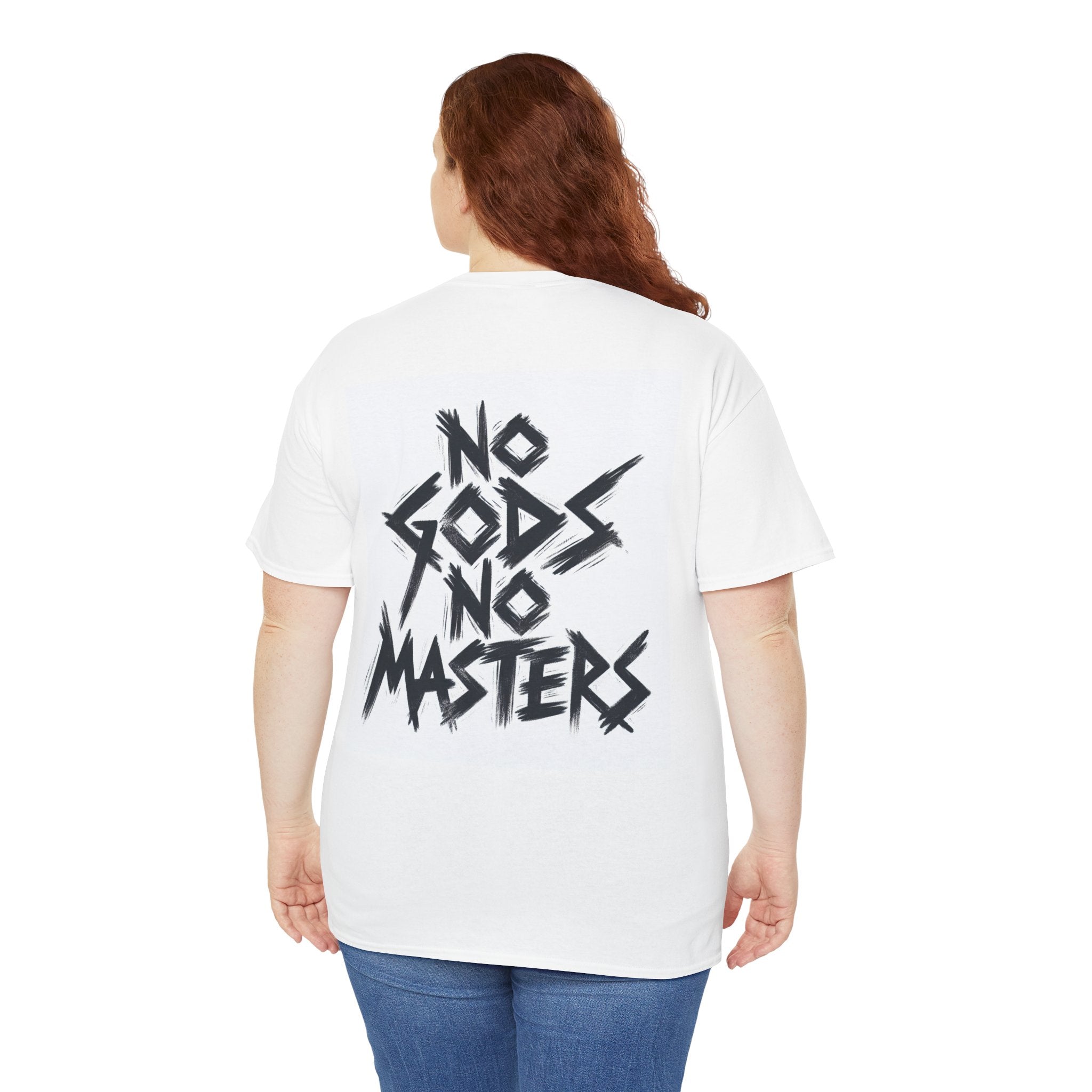 Rebellious Unisex Tee - No Gods No Masters Graphic