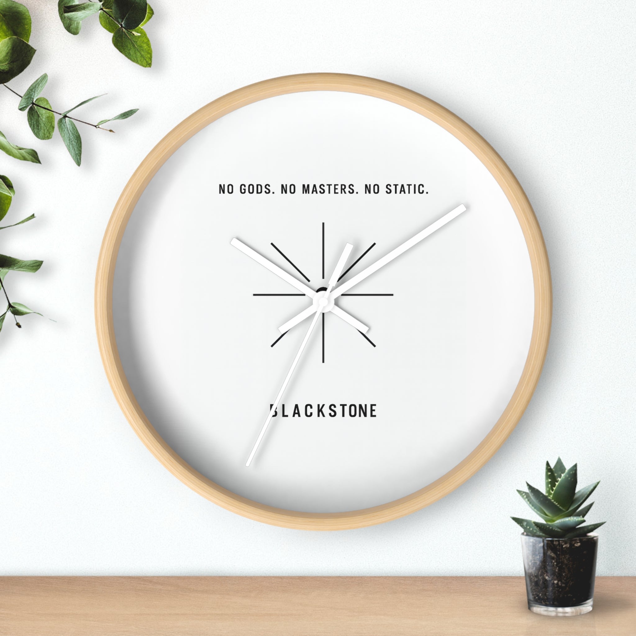 Inspirational Wall Clock - Modern Home Decor - Unique gift for Him