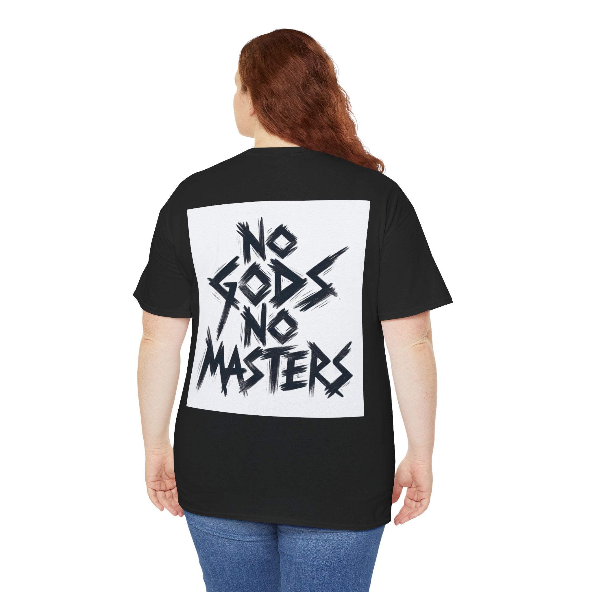 Rebellious Unisex Tee - No Gods No Masters Graphic