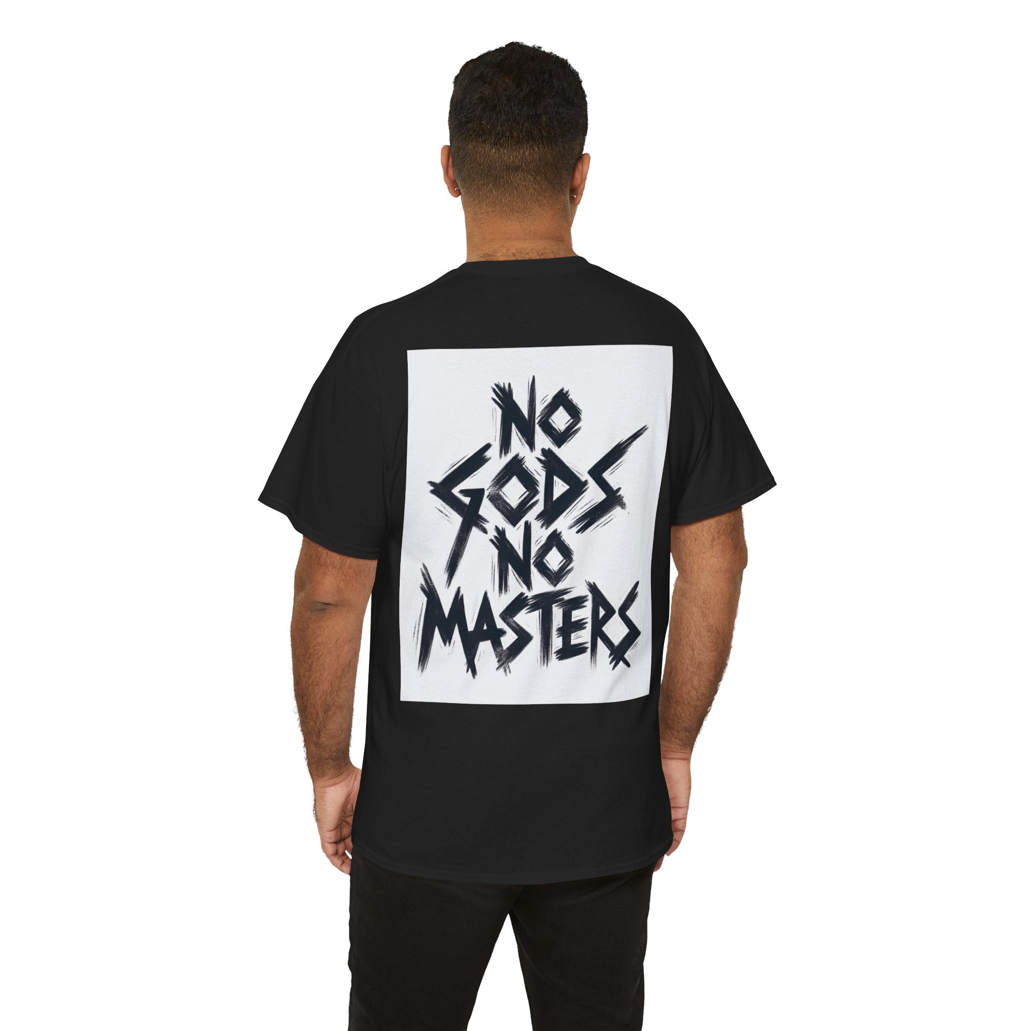 Rebellious Unisex Tee - No Gods No Masters Graphic