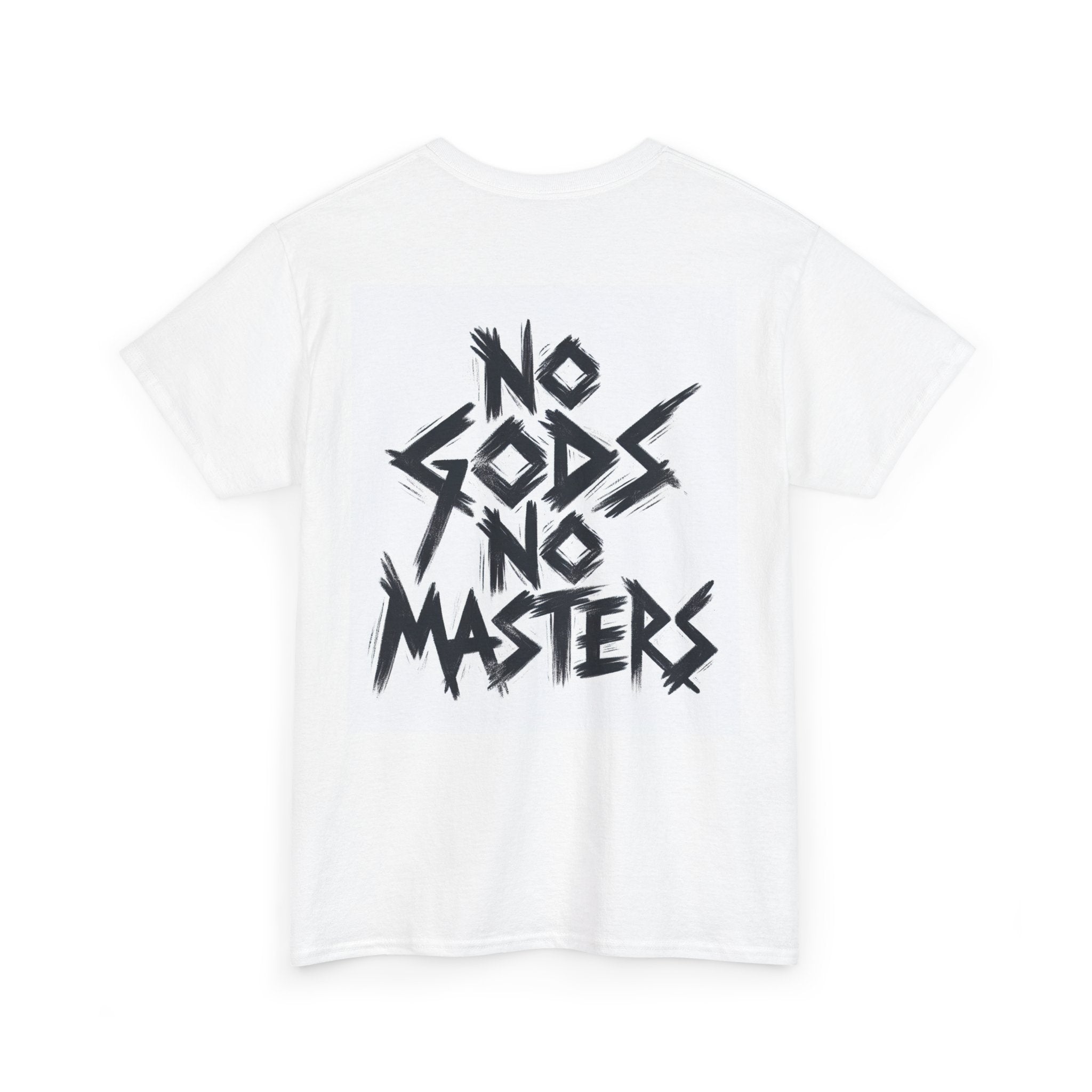 Rebellious Unisex Tee - No Gods No Masters Graphic
