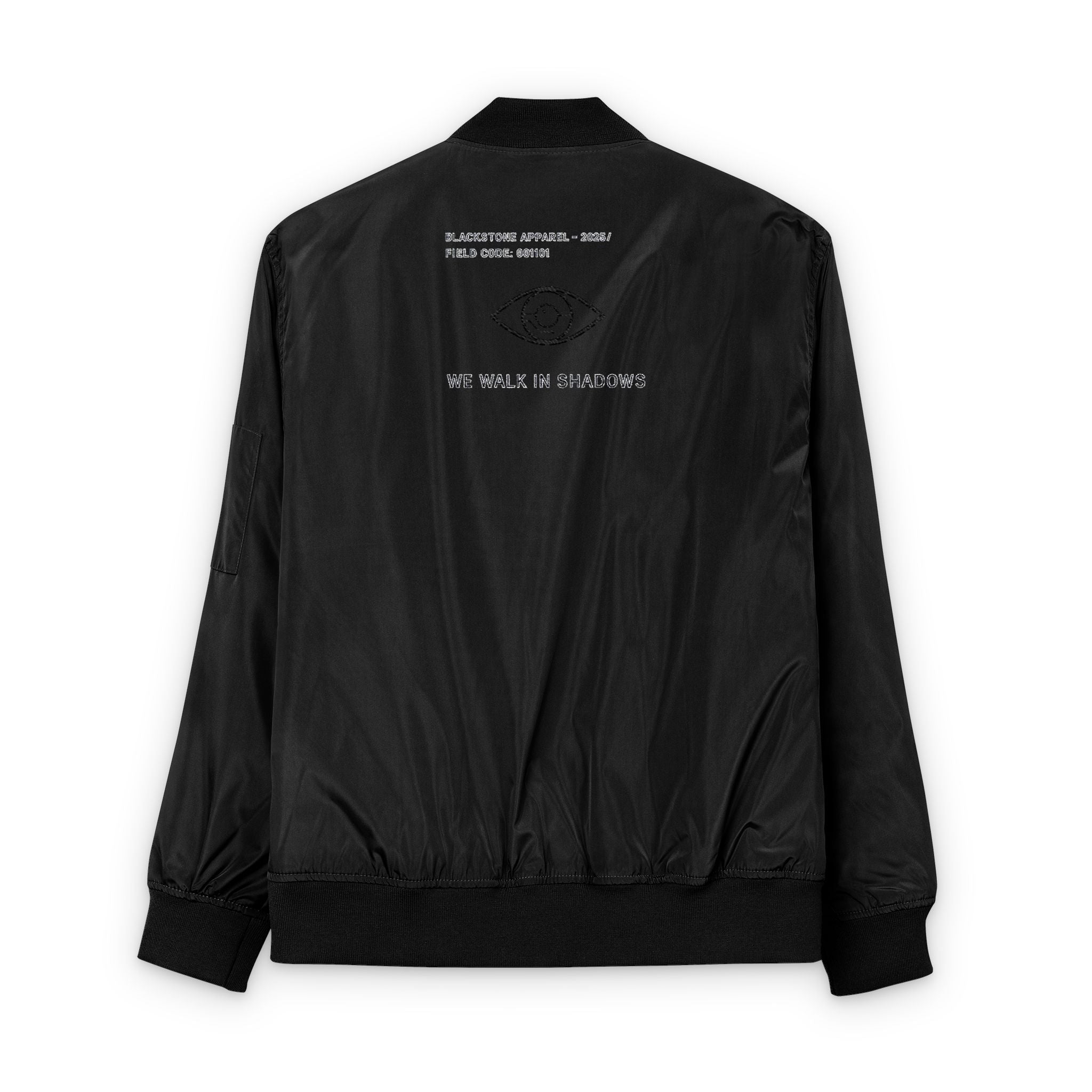 Eco-Friendly Bomber Jacket, Sustainable Embroidered Coat, Upcycled Outerwear, Recycled Fashion Statement, Earth-Friendly Patched Jacket