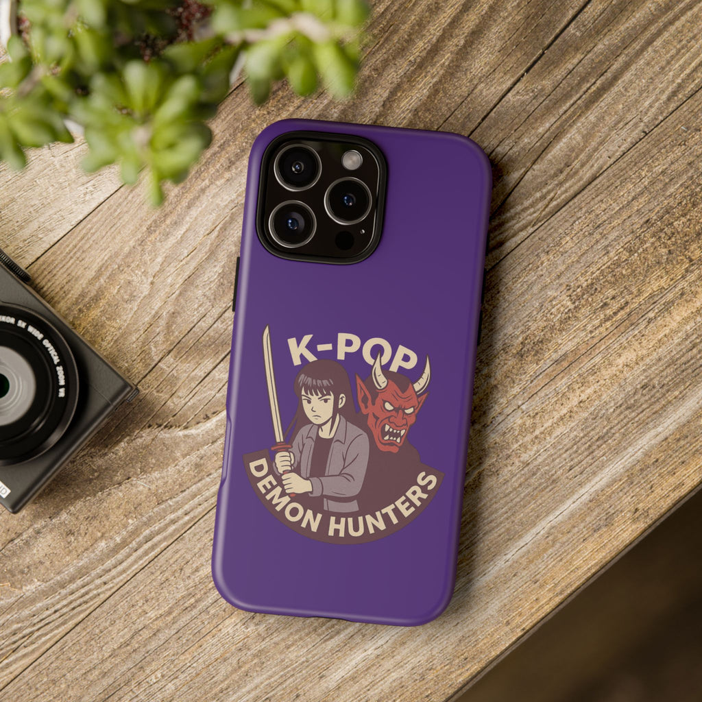 K-Pop Demon Hunters Phone Case, Tough Cases for Anime Fans, Unique Gift for Musicians, Holiday Present for Teens, Stylish Tech Accessories