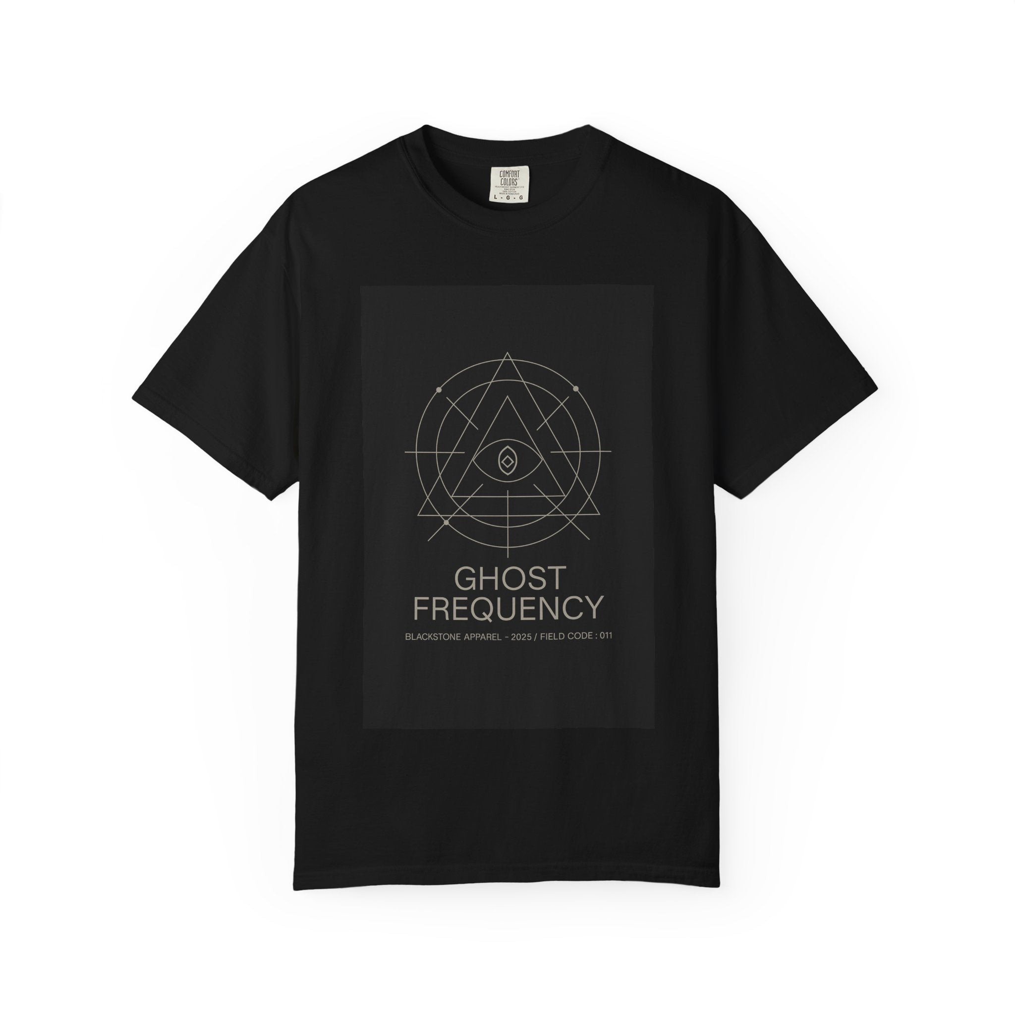 Ghost Frequency Unisex Garment-Dyed T-shirt, Halloween Shirt, Spooky Graphic Tee, Paranormal Clothing, Haunted Apparel