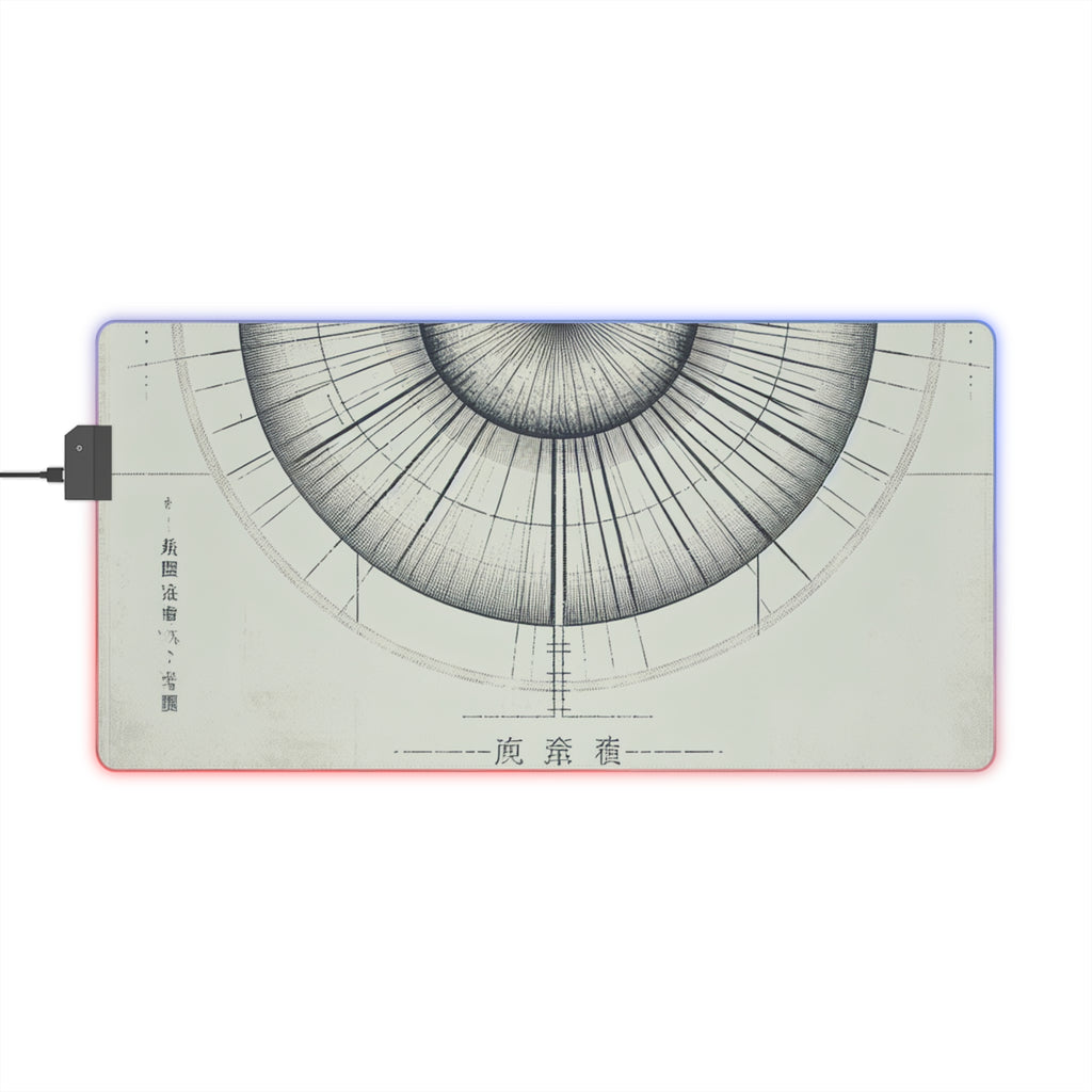 LED Gaming Mouse Pad with Artistic Design, RGB Gaming Accessories, Desk Decor for Gamers, Perfect Gift for Birthdays, Holidays