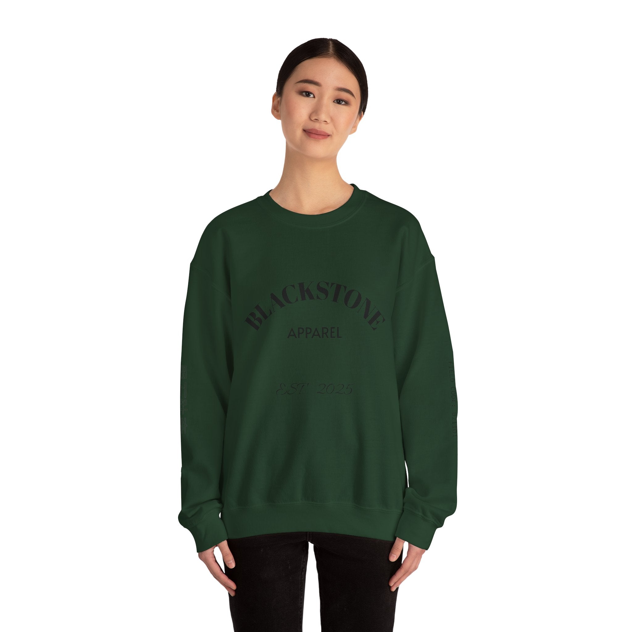Stylish Crewneck Sweatshirt, Cozy Blackstone Apparel, Gift for Her, Streetwear Fashion, Casual Outfit