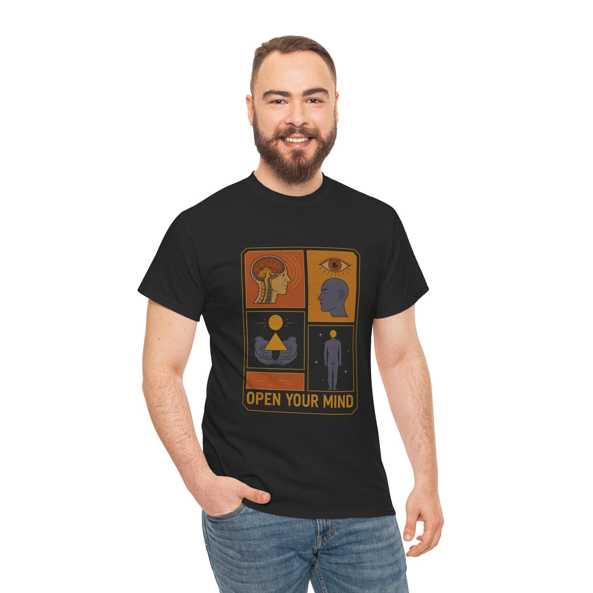 Open Your Mind - Graphic UNISEX T-shirt by Blackstone