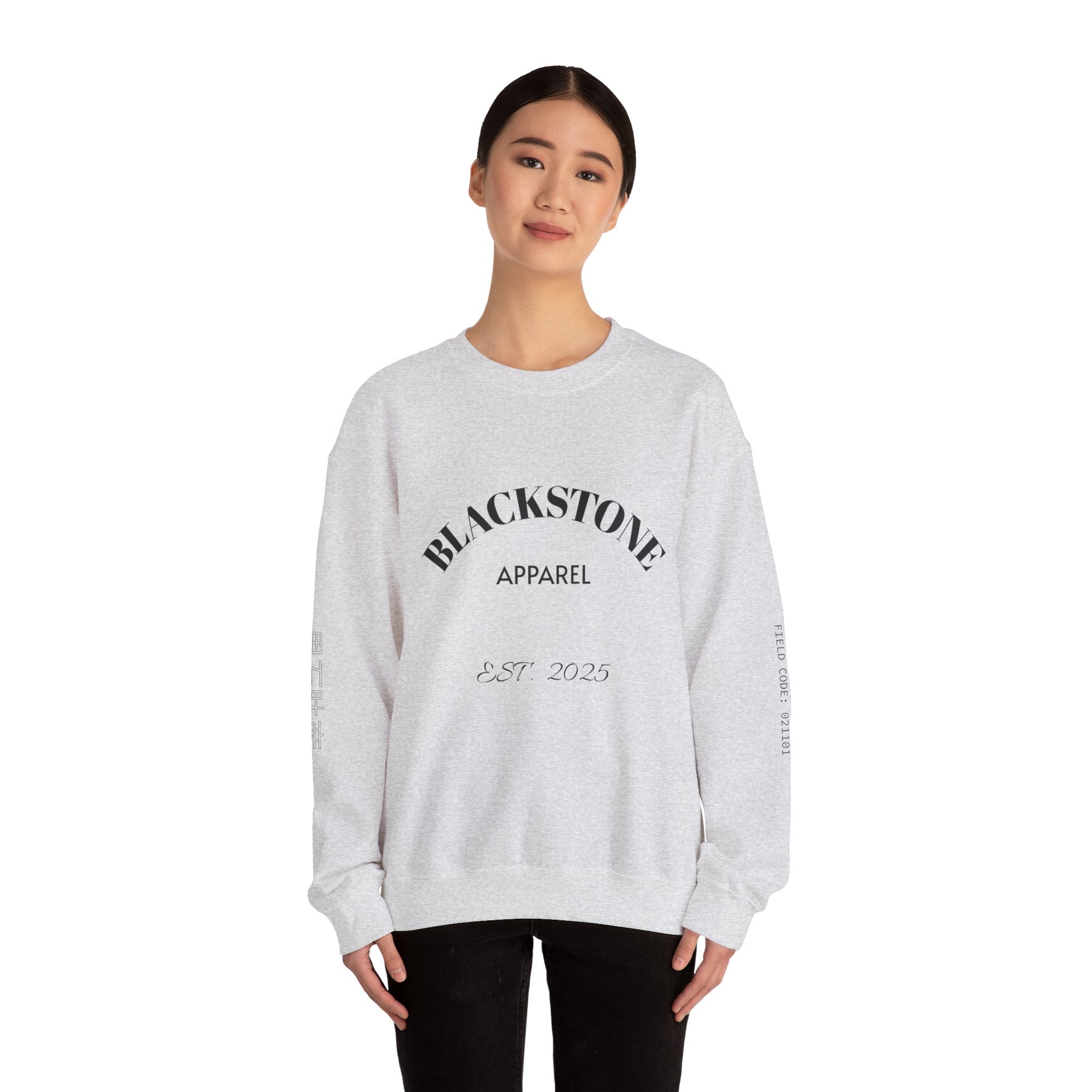 Stylish Crewneck Sweatshirt, Cozy Blackstone Apparel, Gift for Her, Streetwear Fashion, Casual Outfit