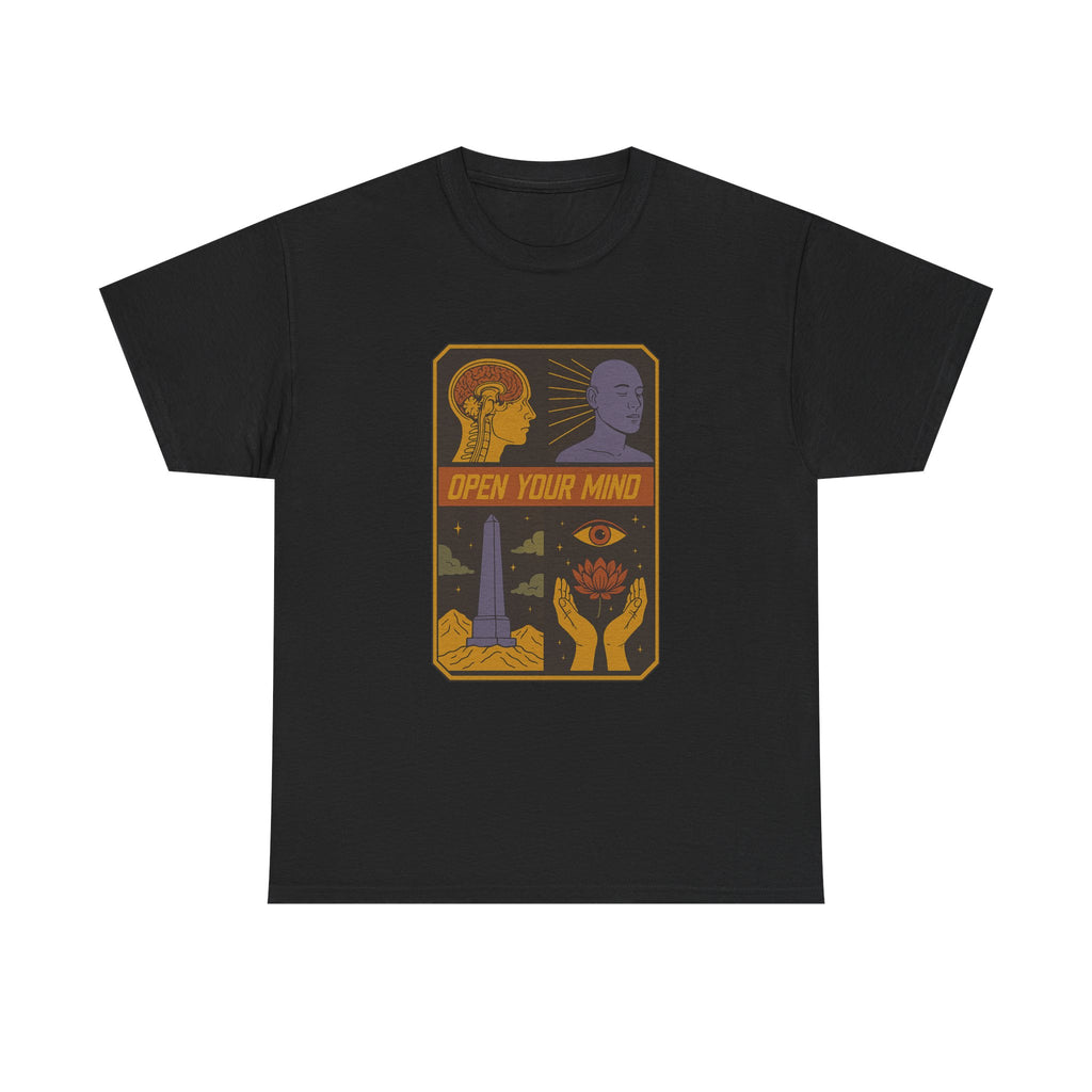 Open Your Mind Graphic Unisex Tee, Inspirational Tshirt, Positive Vibes Shirt, Gift for Him or Her, Mindfulness Clothing