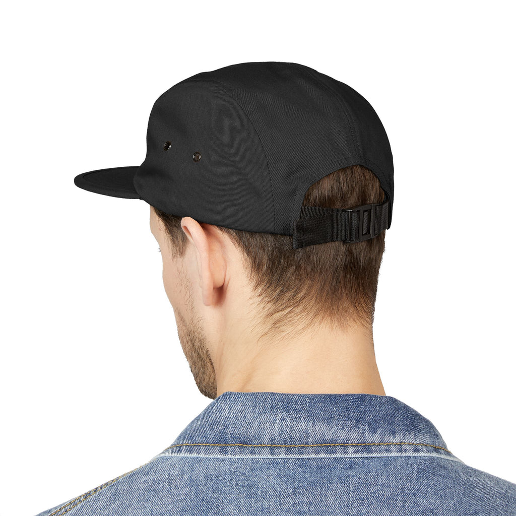 Embroidered 5 Panel Cap - Stylish Hat for Adventurers, Perfect Gift for Outdoor Lovers, Casual Wear, Hiking, Camping, Everyday Fashion
