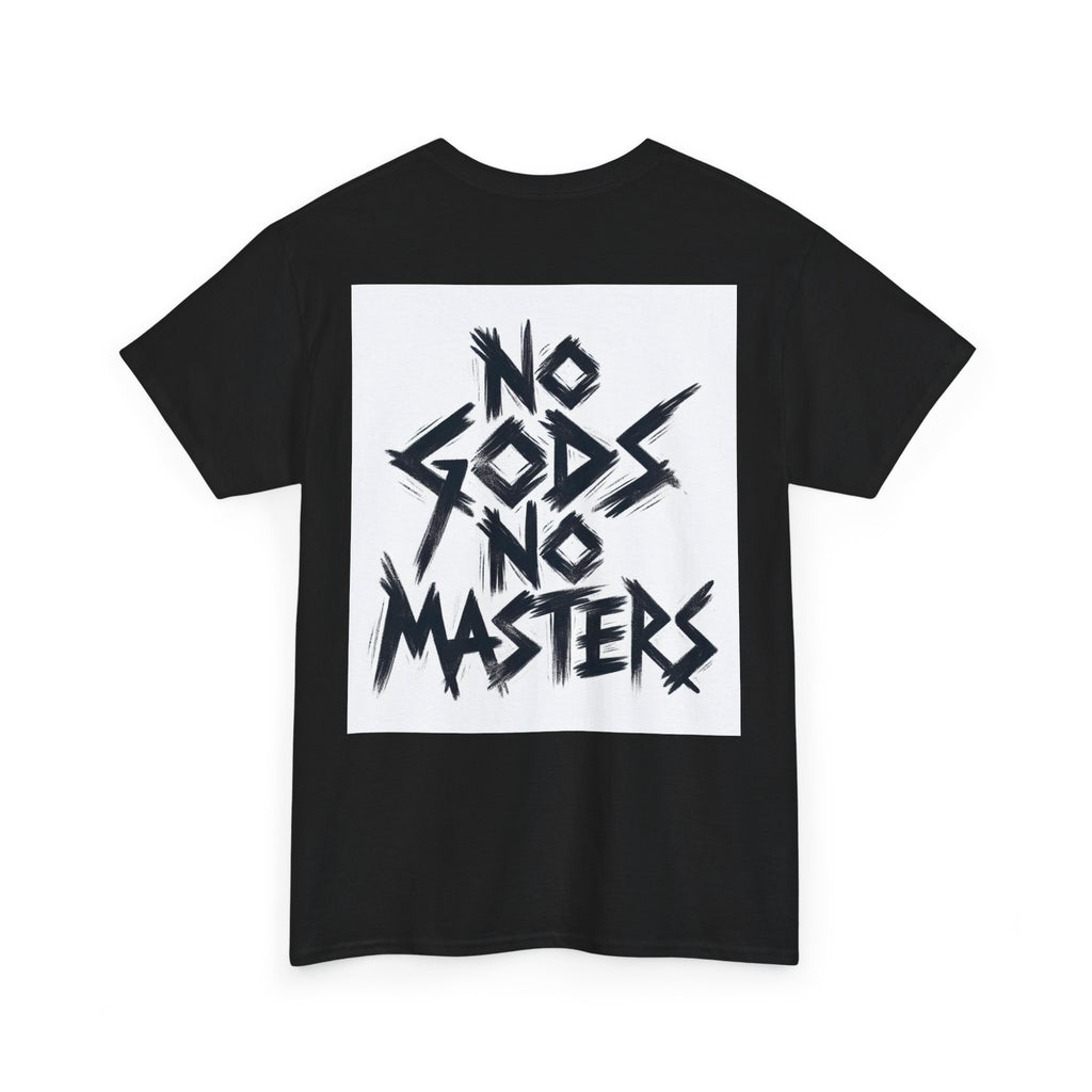 Rebellious Unisex Tee - No Gods No Masters Graphic