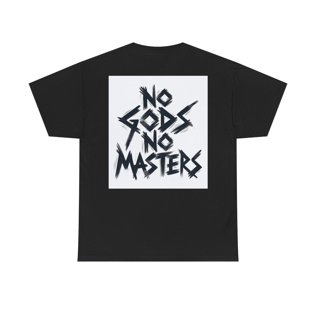 Rebellious Unisex Tee - No Gods No Masters Graphic