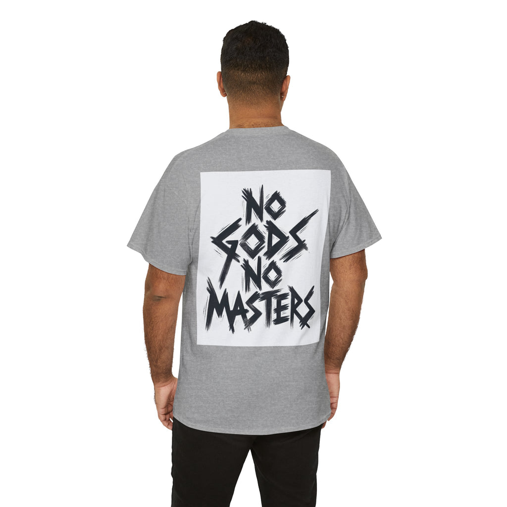 Rebellious Unisex Tee - No Gods No Masters Graphic