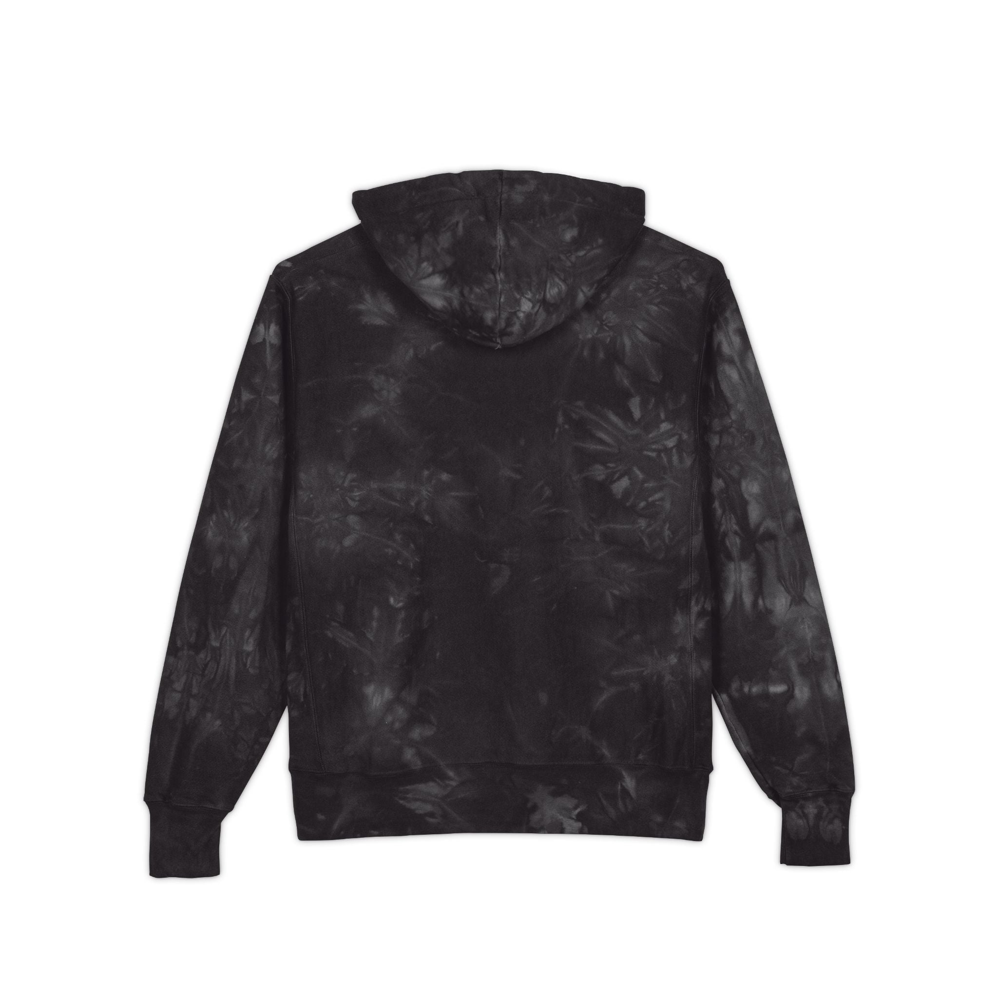 Blackstone x Champion - Tie-Dye Hoodie 'We Walk in Shadows' Embroidered Sweatshirt