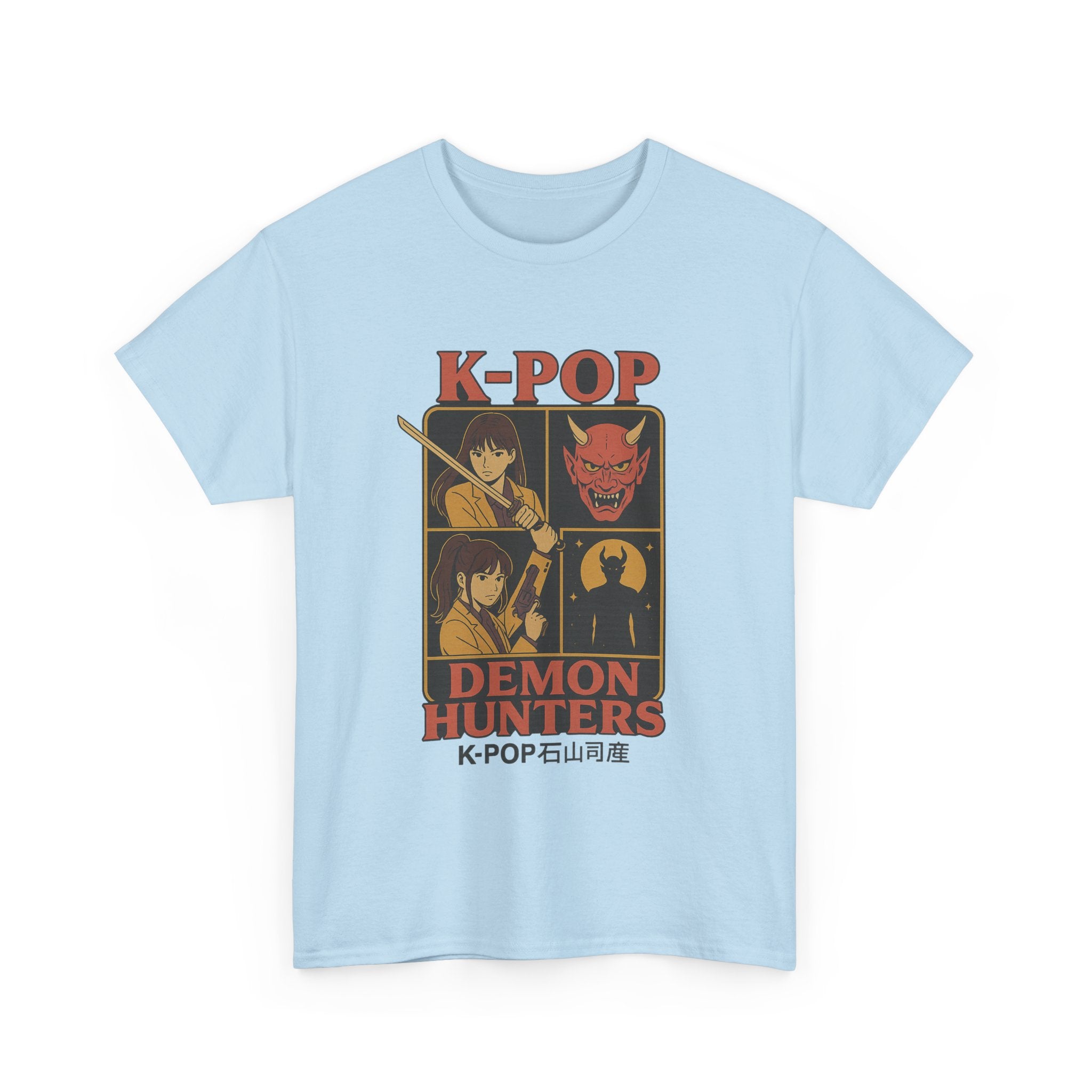 K-Pop Demon Hunters - Unisex Tee, Korean Pop Music Fan Shirt, Graphic T-Shirt, K-Drama Lover Top, Asian Fashion Wear, Edgy Street Style