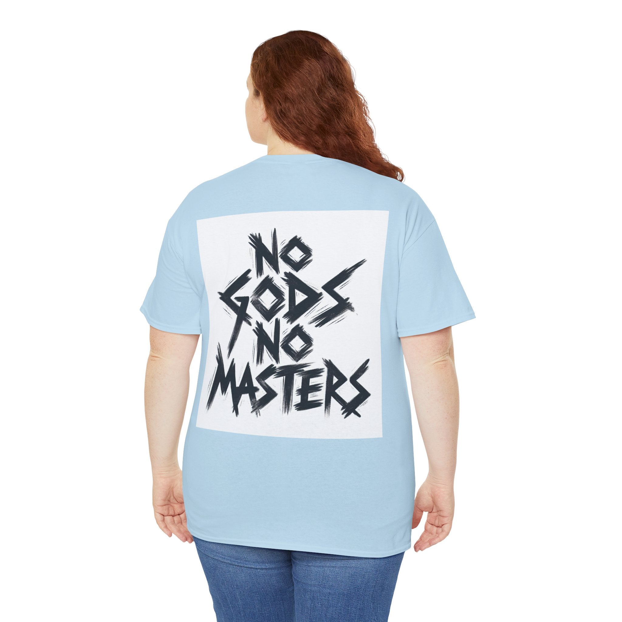 Rebellious Unisex Tee - No Gods No Masters Graphic