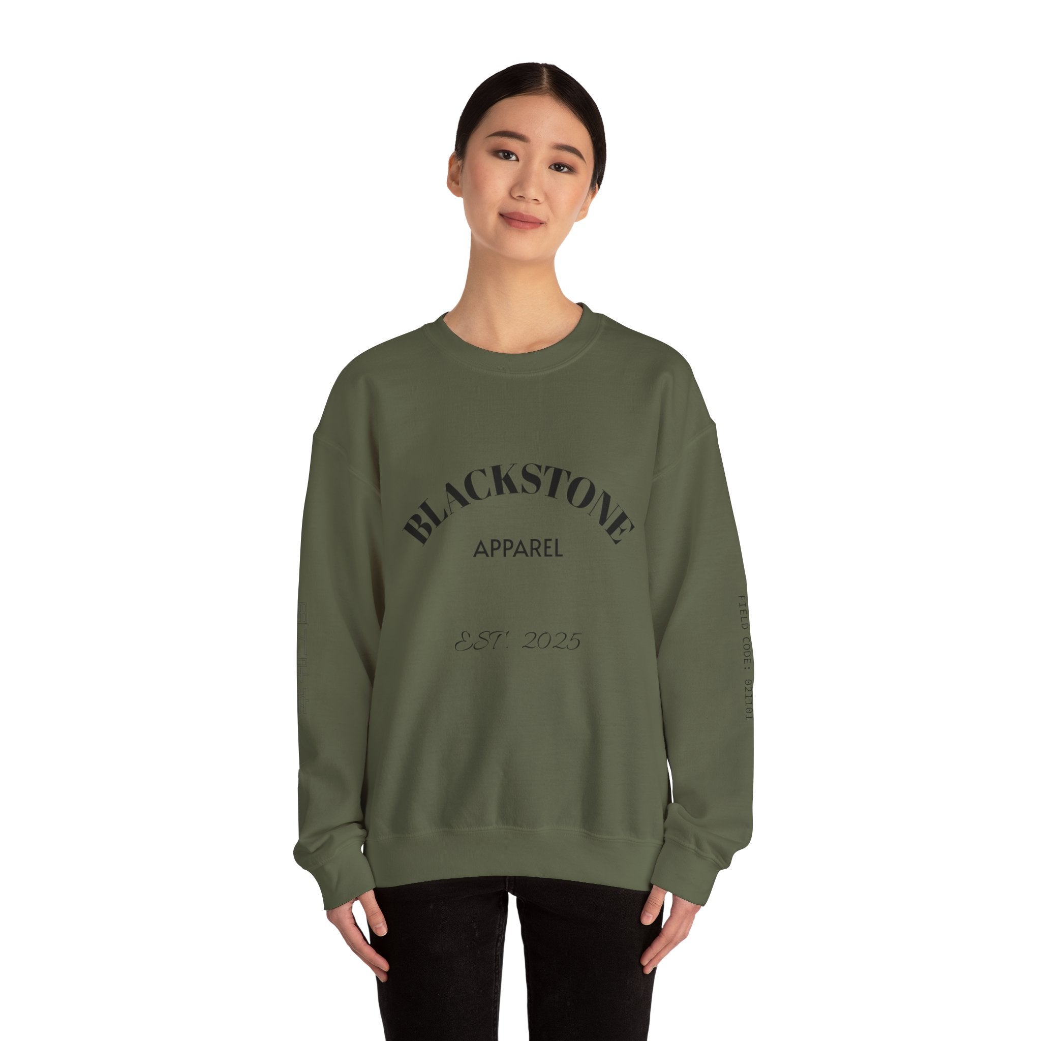 Stylish Crewneck Sweatshirt, Cozy Blackstone Apparel, Gift for Her, Streetwear Fashion, Casual Outfit