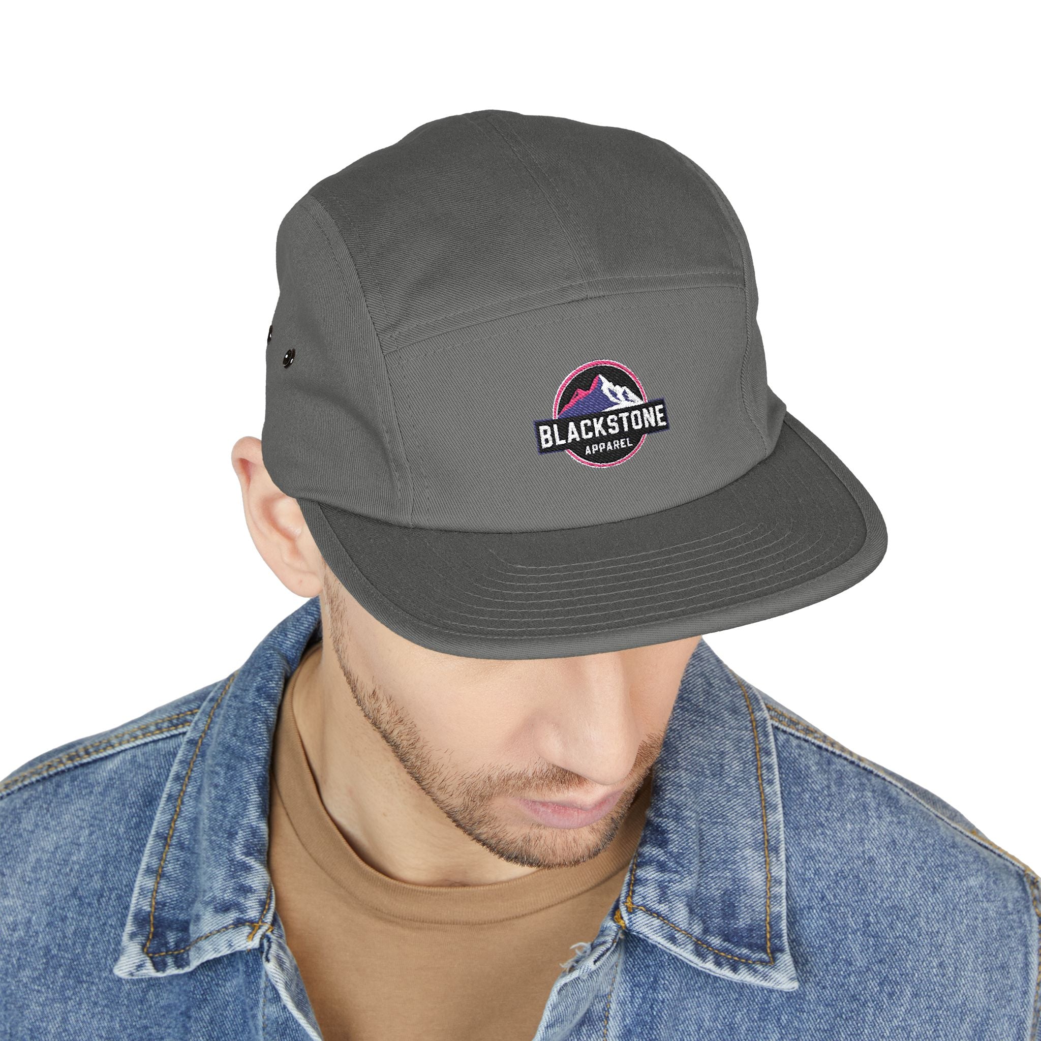 Embroidered 5 Panel Cap - Stylish Hat for Adventurers, Perfect Gift for Outdoor Lovers, Casual Wear, Hiking, Camping, Everyday Fashion