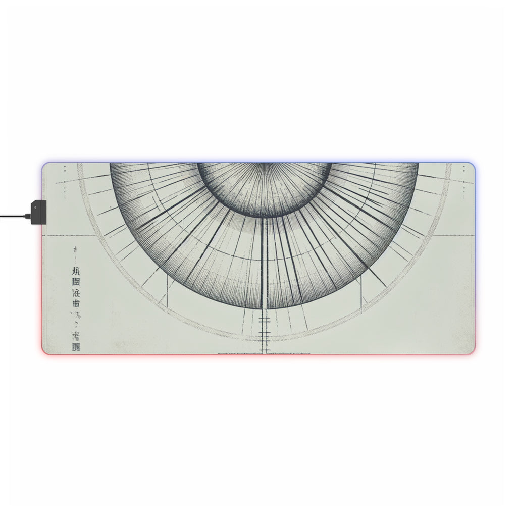 LED Gaming Mouse Pad with Artistic Design, RGB Gaming Accessories, Desk Decor for Gamers, Perfect Gift for Birthdays, Holidays