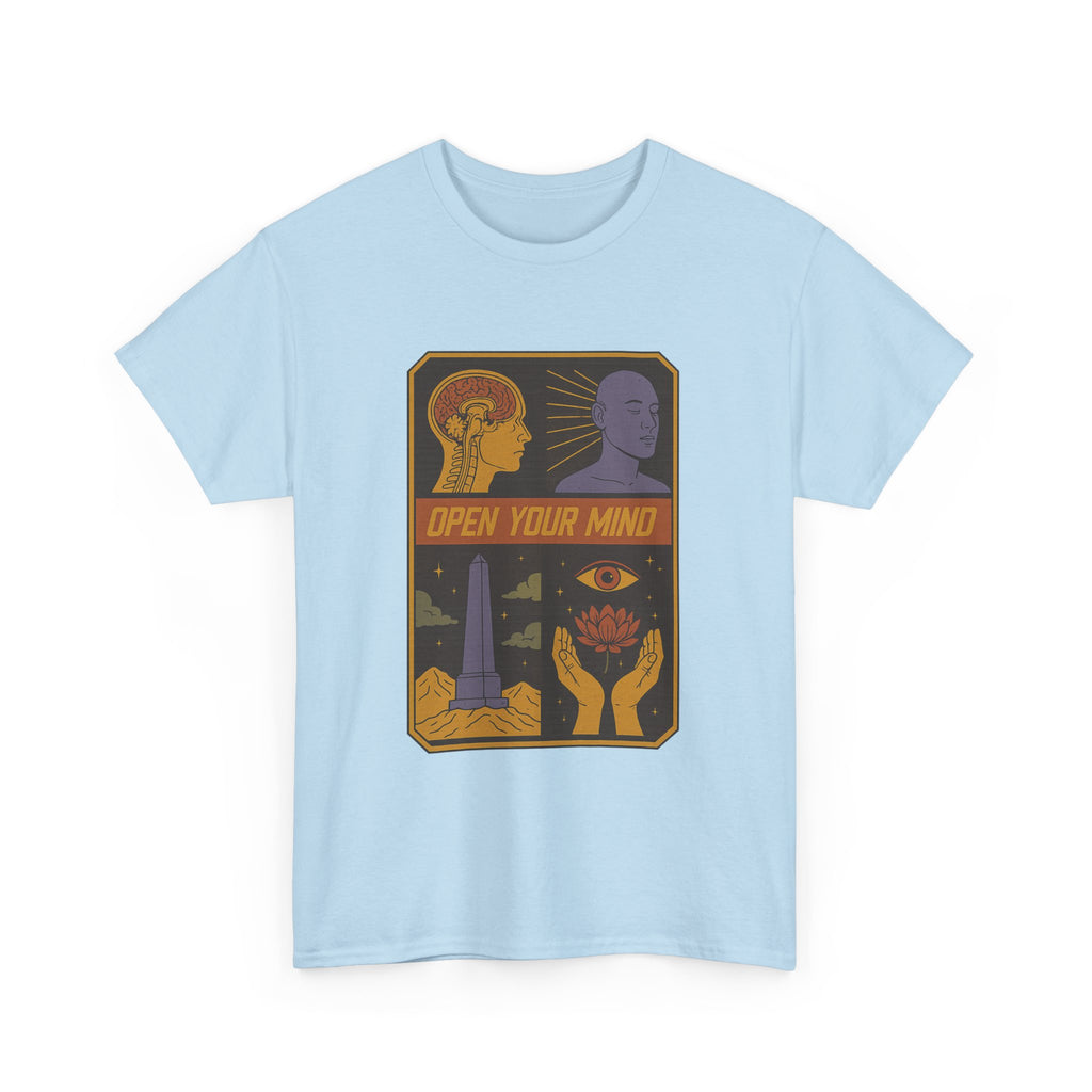 Open Your Mind Graphic Unisex Tee, Inspirational Tshirt, Positive Vibes Shirt, Gift for Him or Her, Mindfulness Clothing
