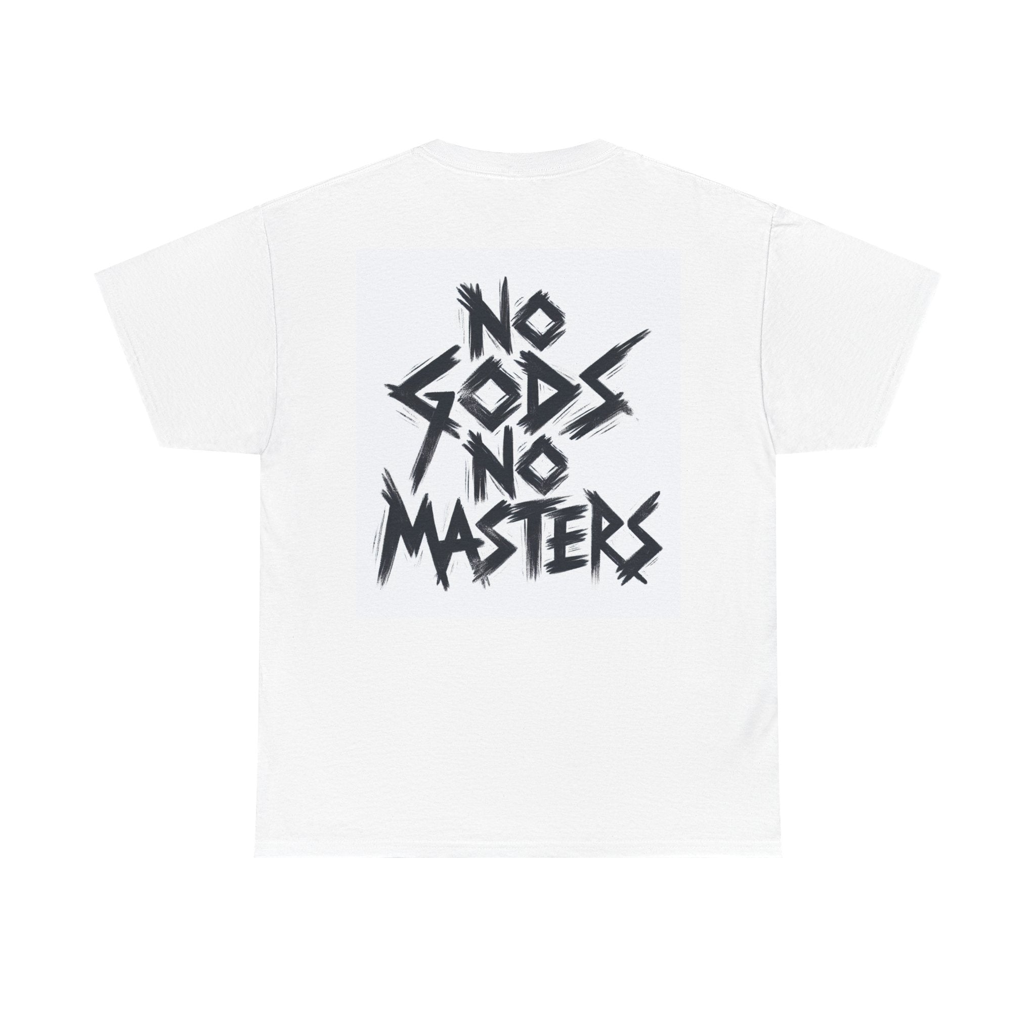 Rebellious Unisex Tee - No Gods No Masters Graphic