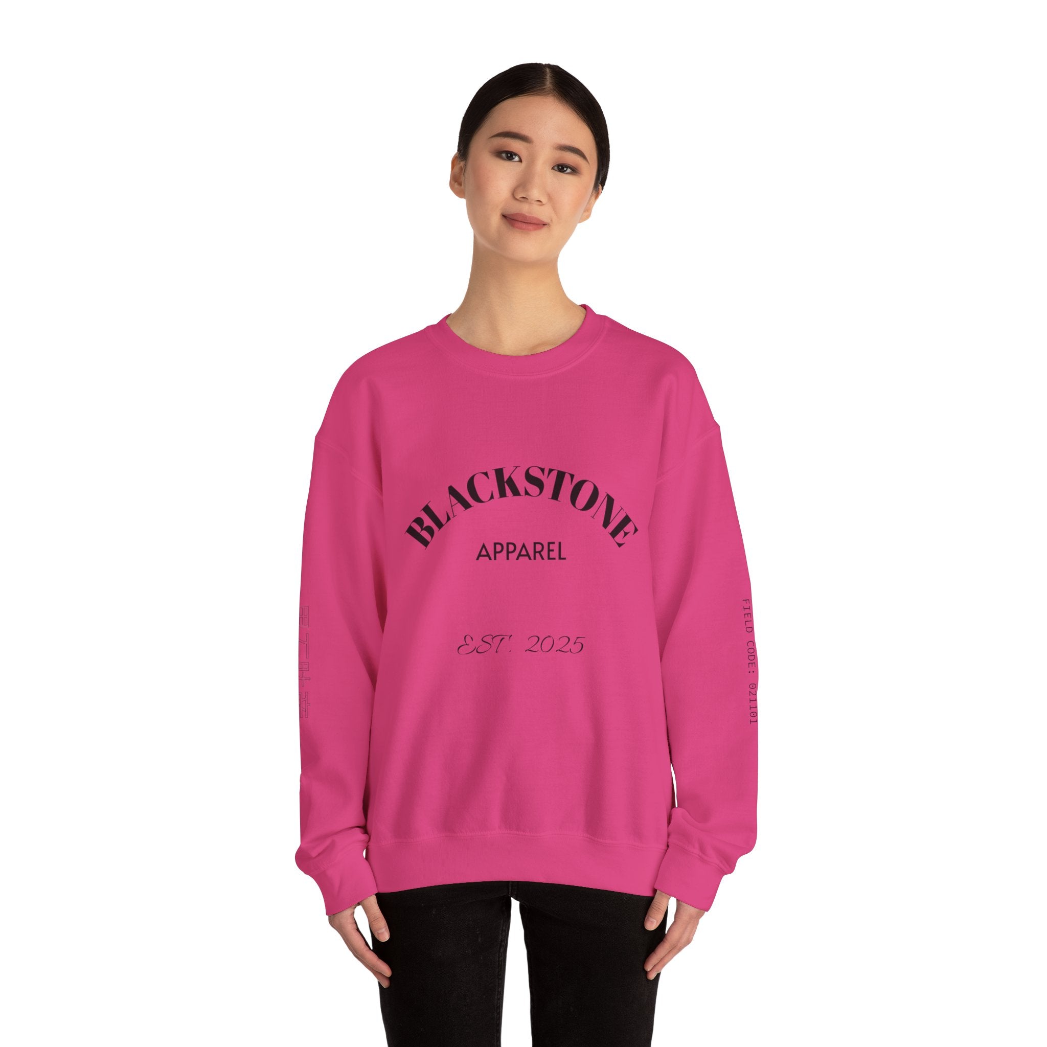 Stylish Crewneck Sweatshirt, Cozy Blackstone Apparel, Gift for Her, Streetwear Fashion, Casual Outfit