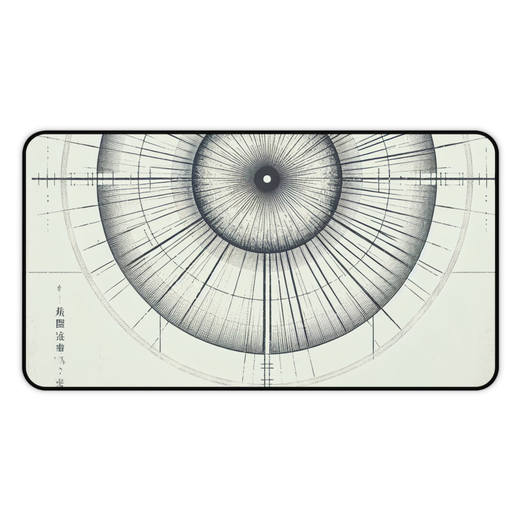 Artistic Desk Mat with Geometric Design