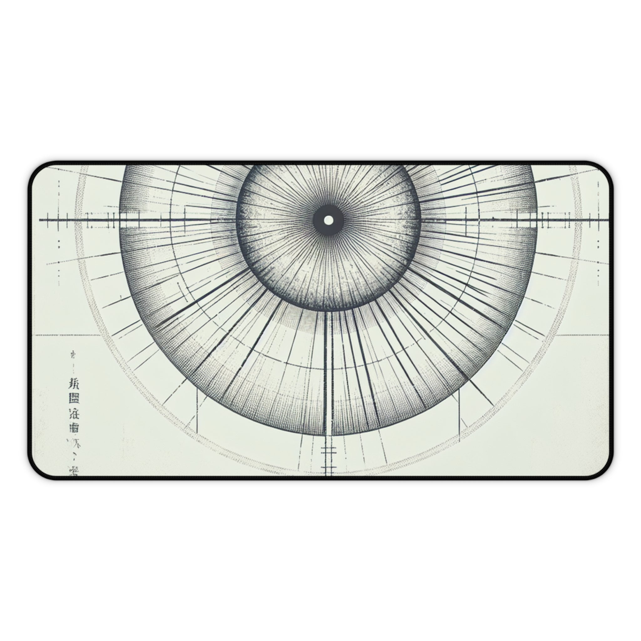 Artistic Desk Mat with Geometric Design