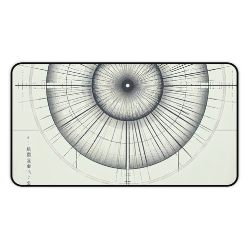 Artistic Desk Mat with Geometric Design