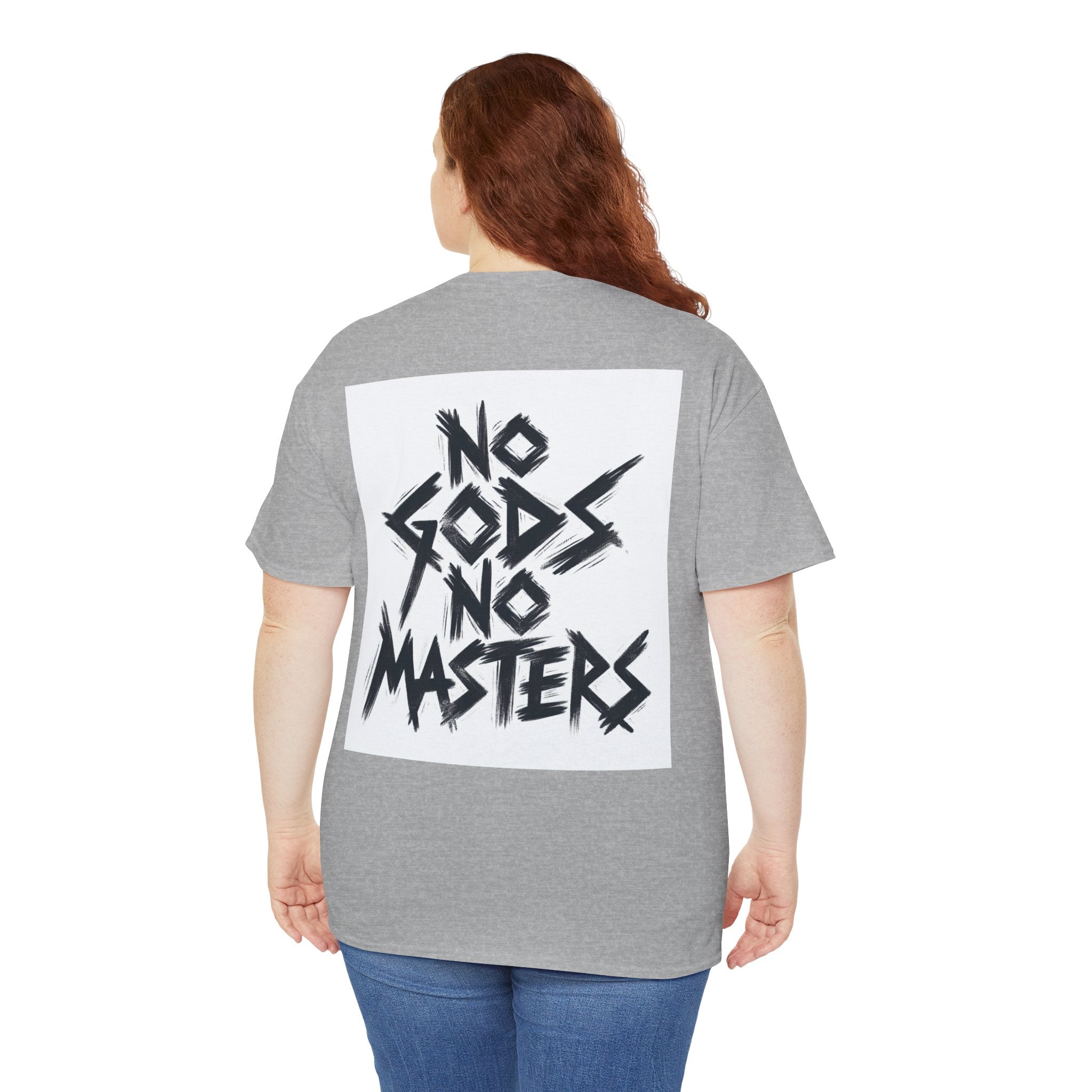 Rebellious Unisex Tee - No Gods No Masters Graphic