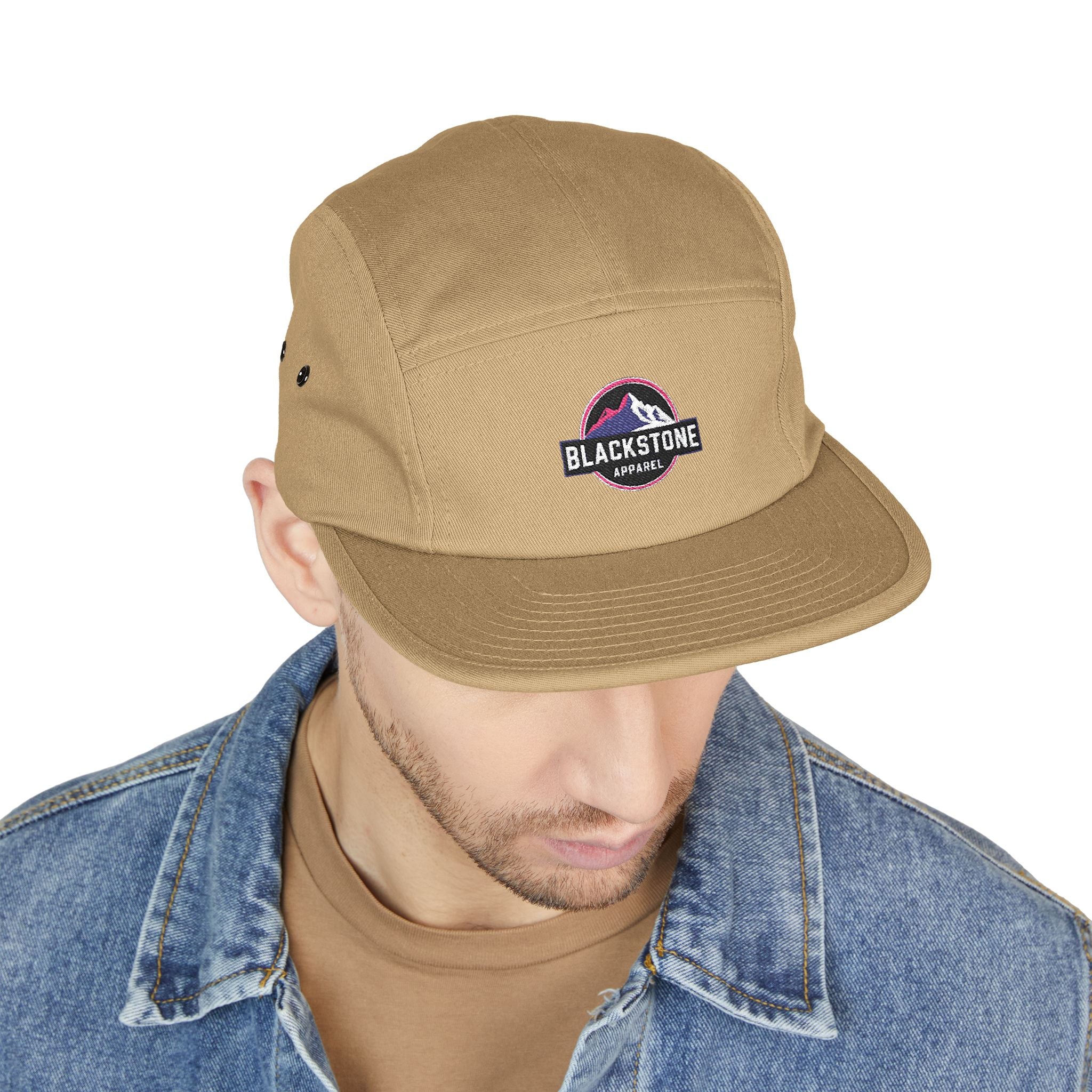 Embroidered 5 Panel Cap - Stylish Hat for Adventurers, Perfect Gift for Outdoor Lovers, Casual Wear, Hiking, Camping, Everyday Fashion